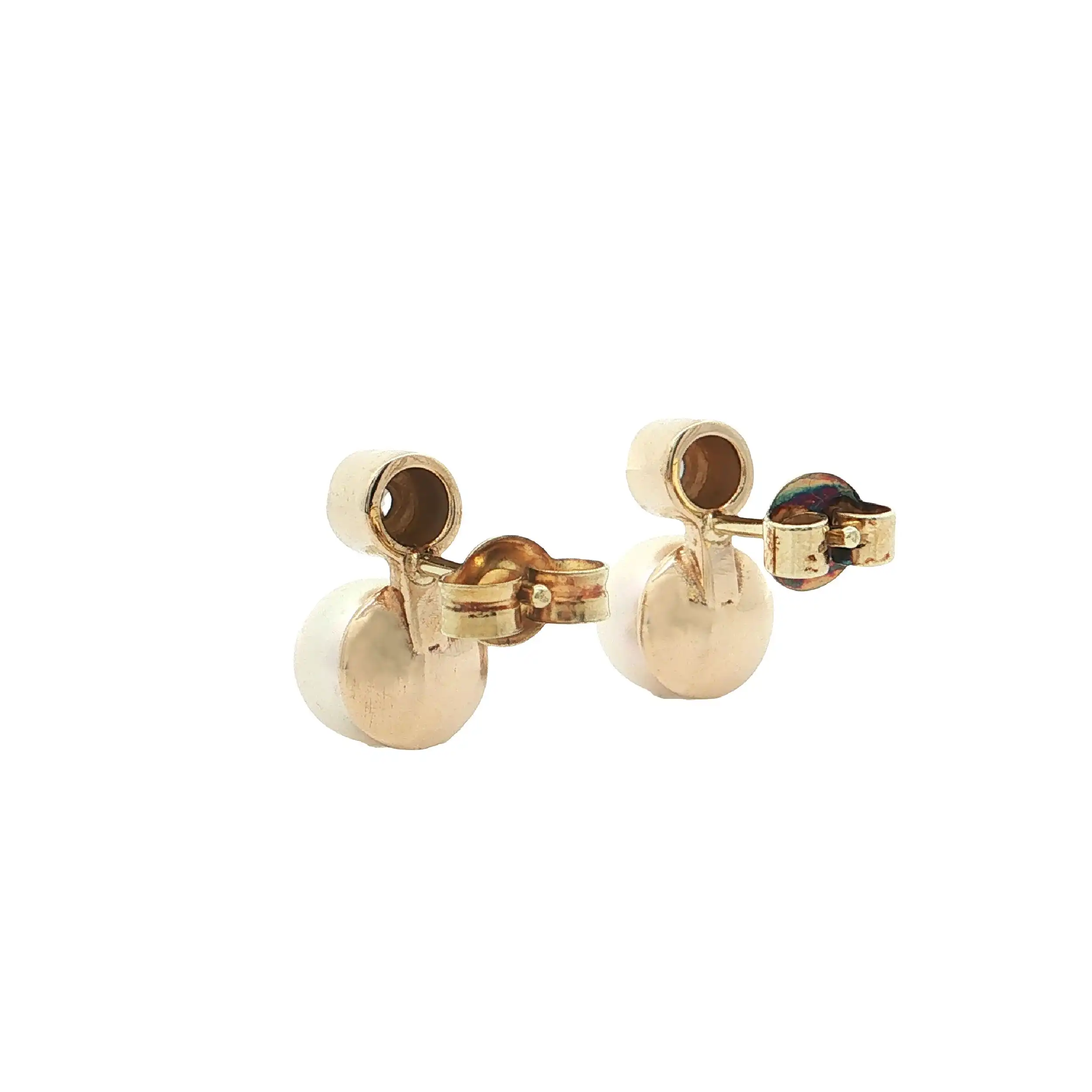Ohrstecker Gelbgold mit Perle und Diamanten Ohrstecker Gelbgold mit Perle und Diamanten