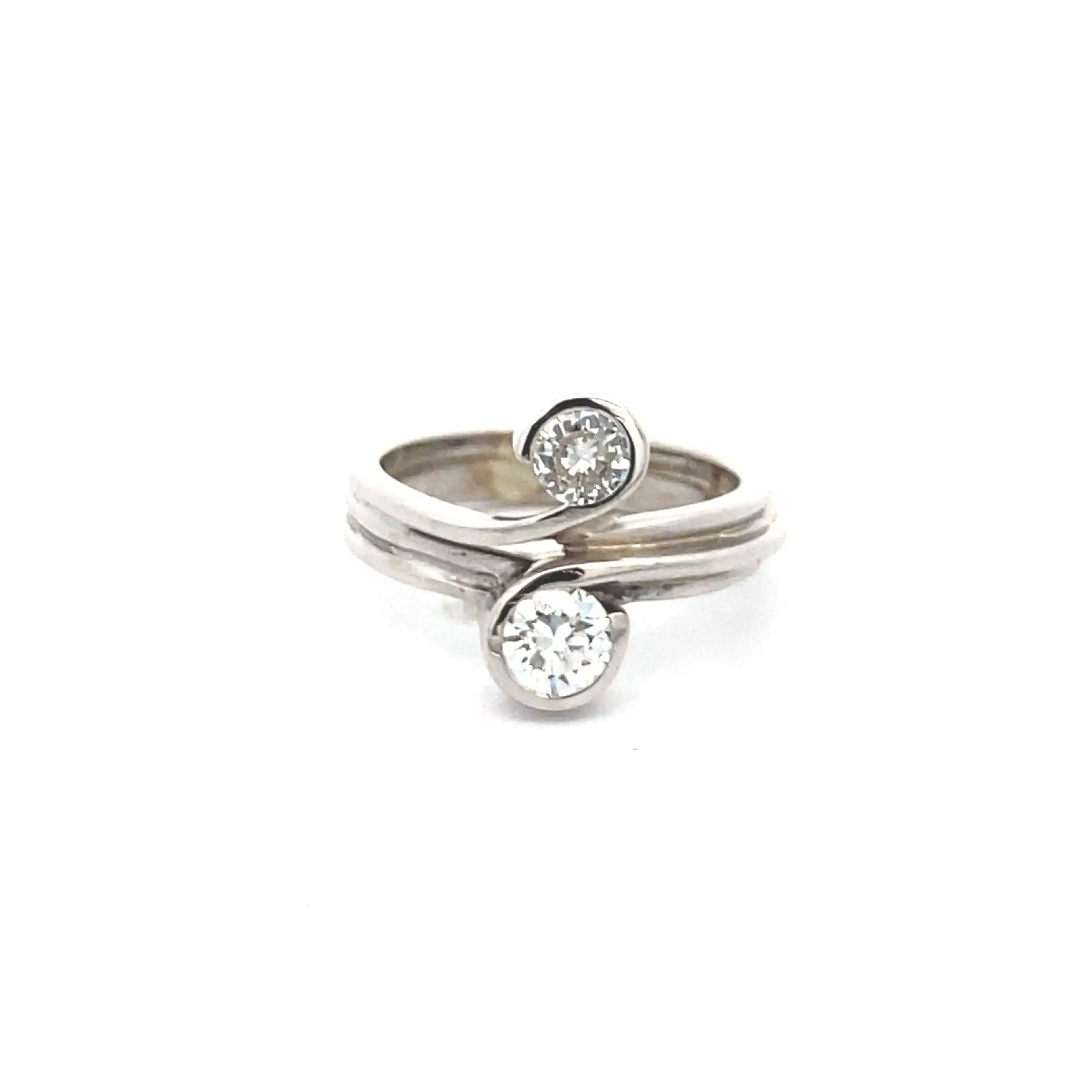 Ring Weißgold mit Brillanten Ring Weißgold mit Brillanten