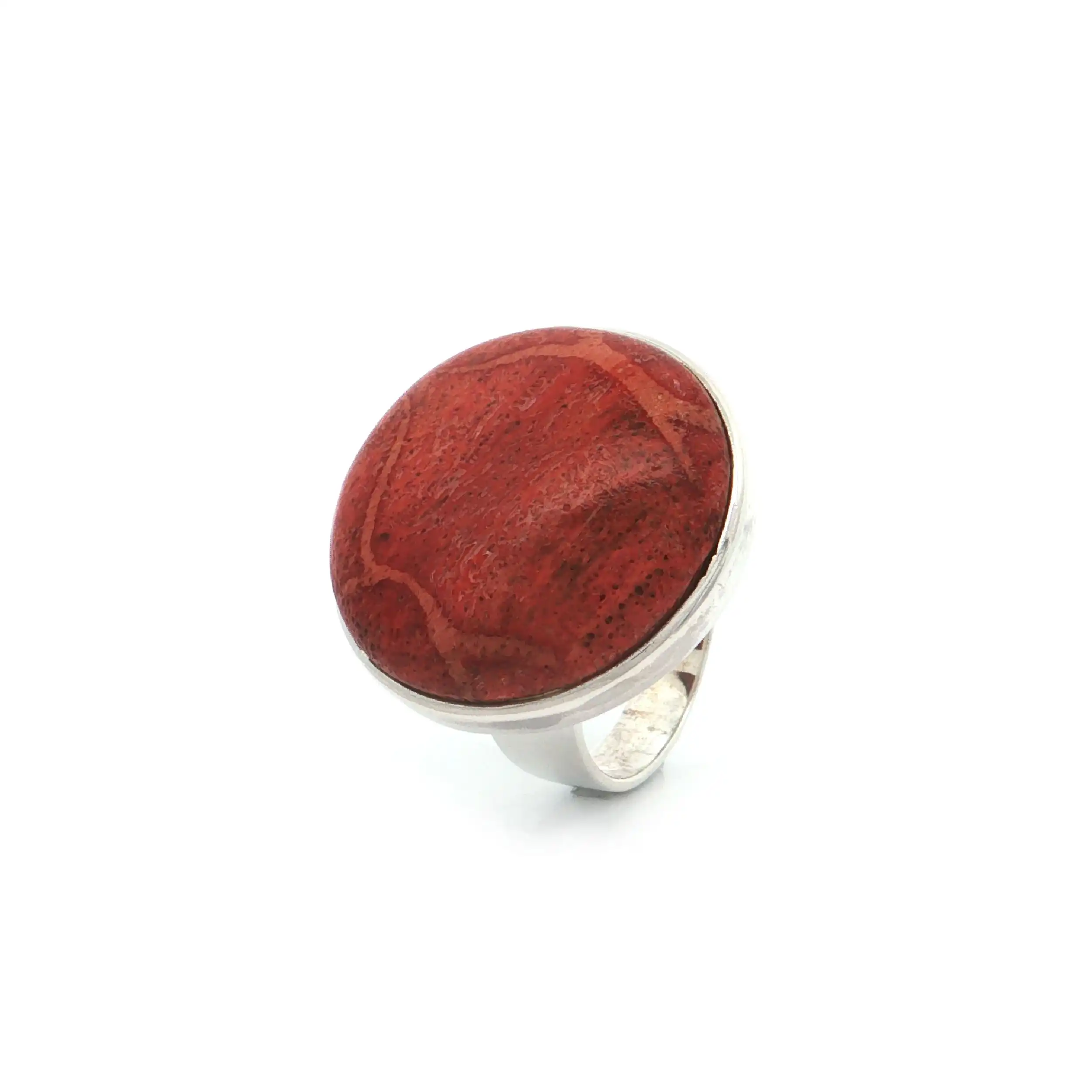 Ring Silber mit Koralle Ring Silber mit Koralle