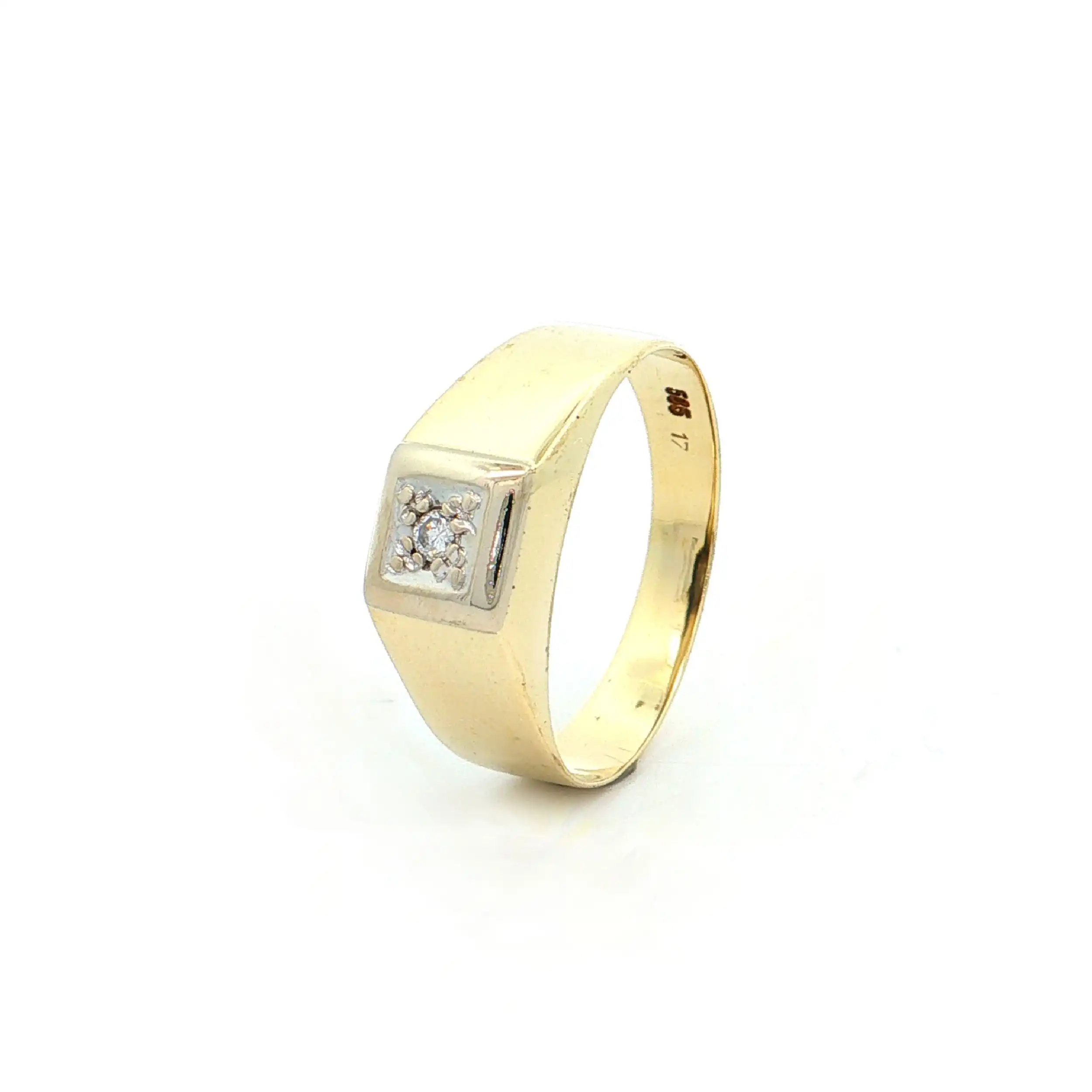Ring Bicolor mit Brillant