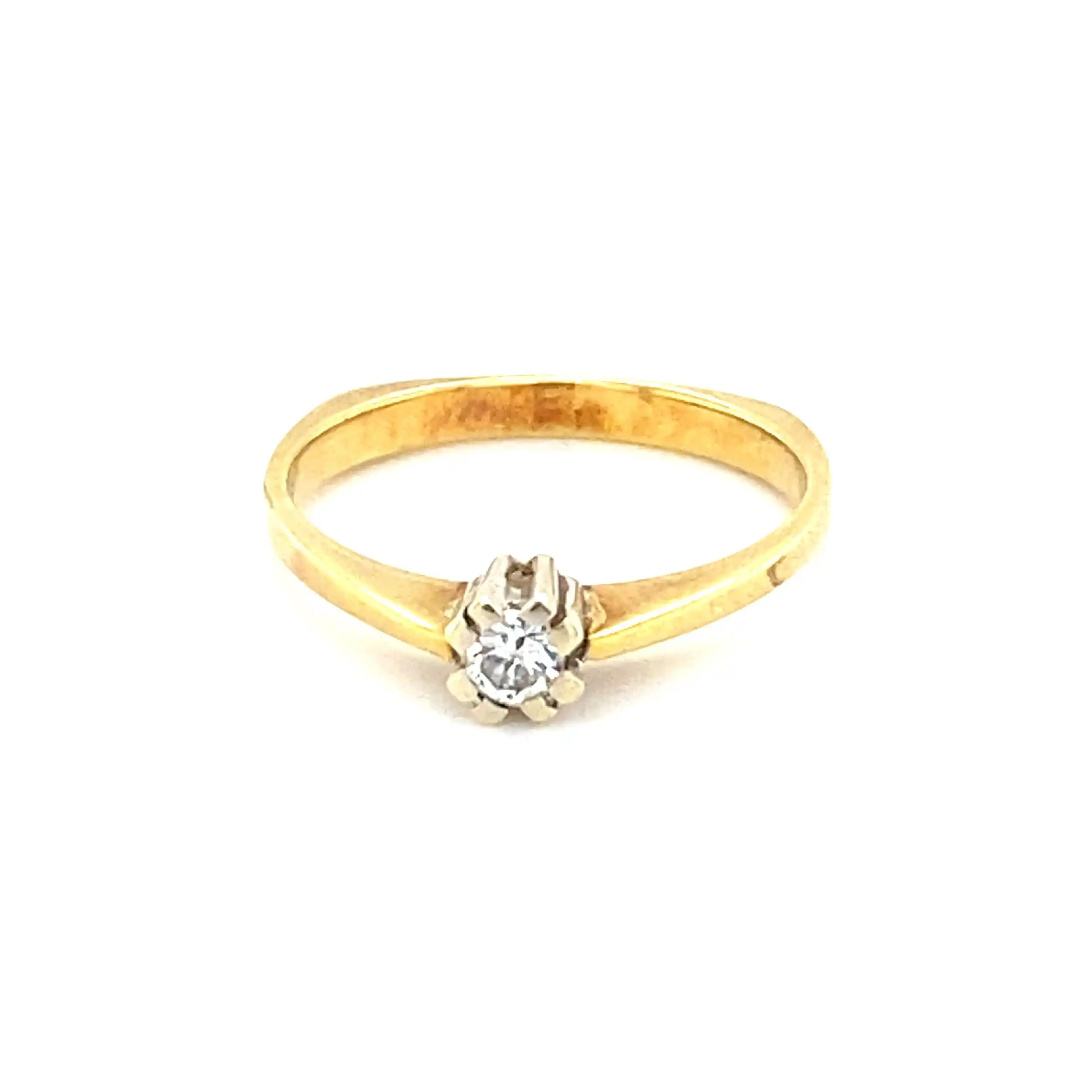 Ring Bicolor mit Brillant Ring Bicolor mit Brillant