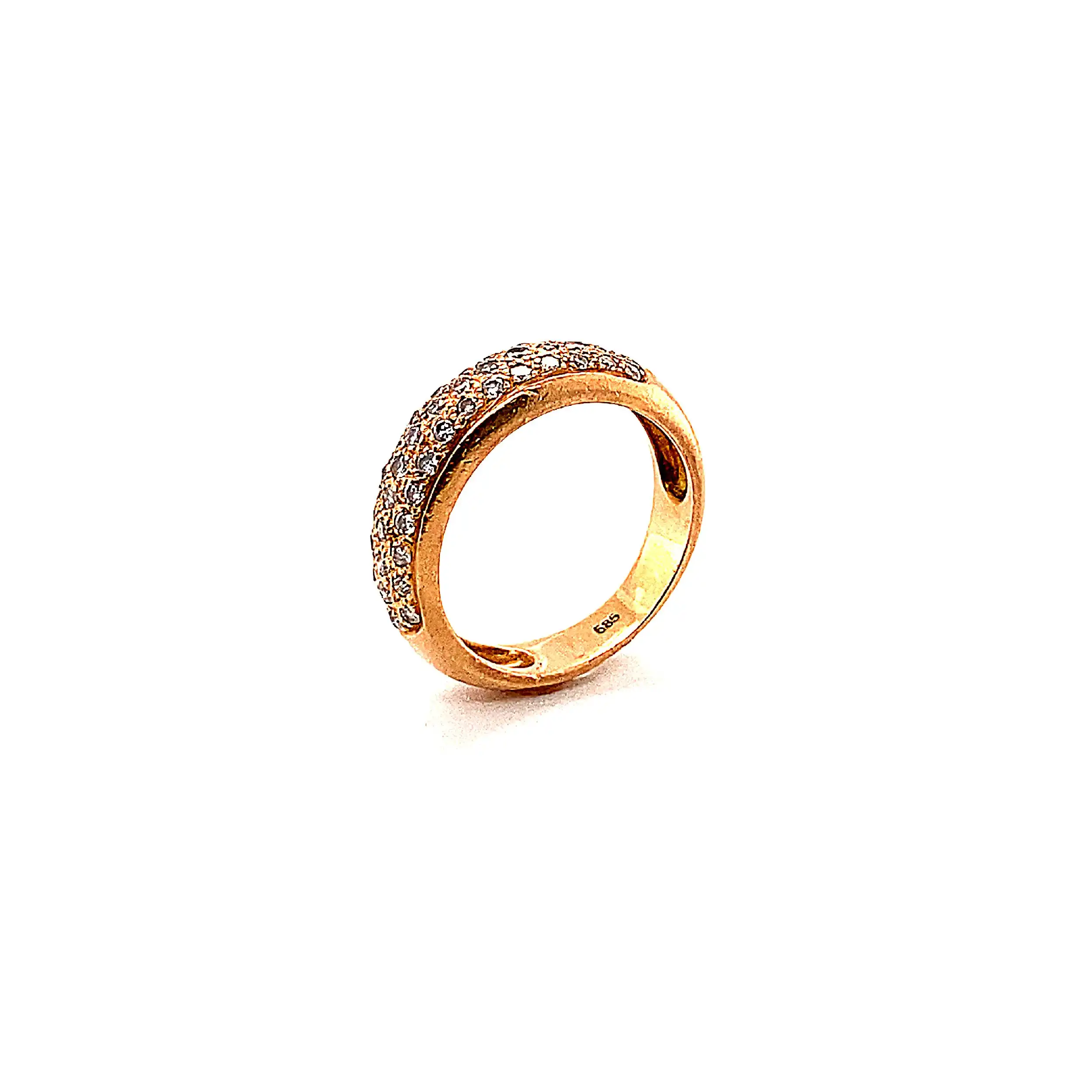 Ring Rotgold mit Brillanten