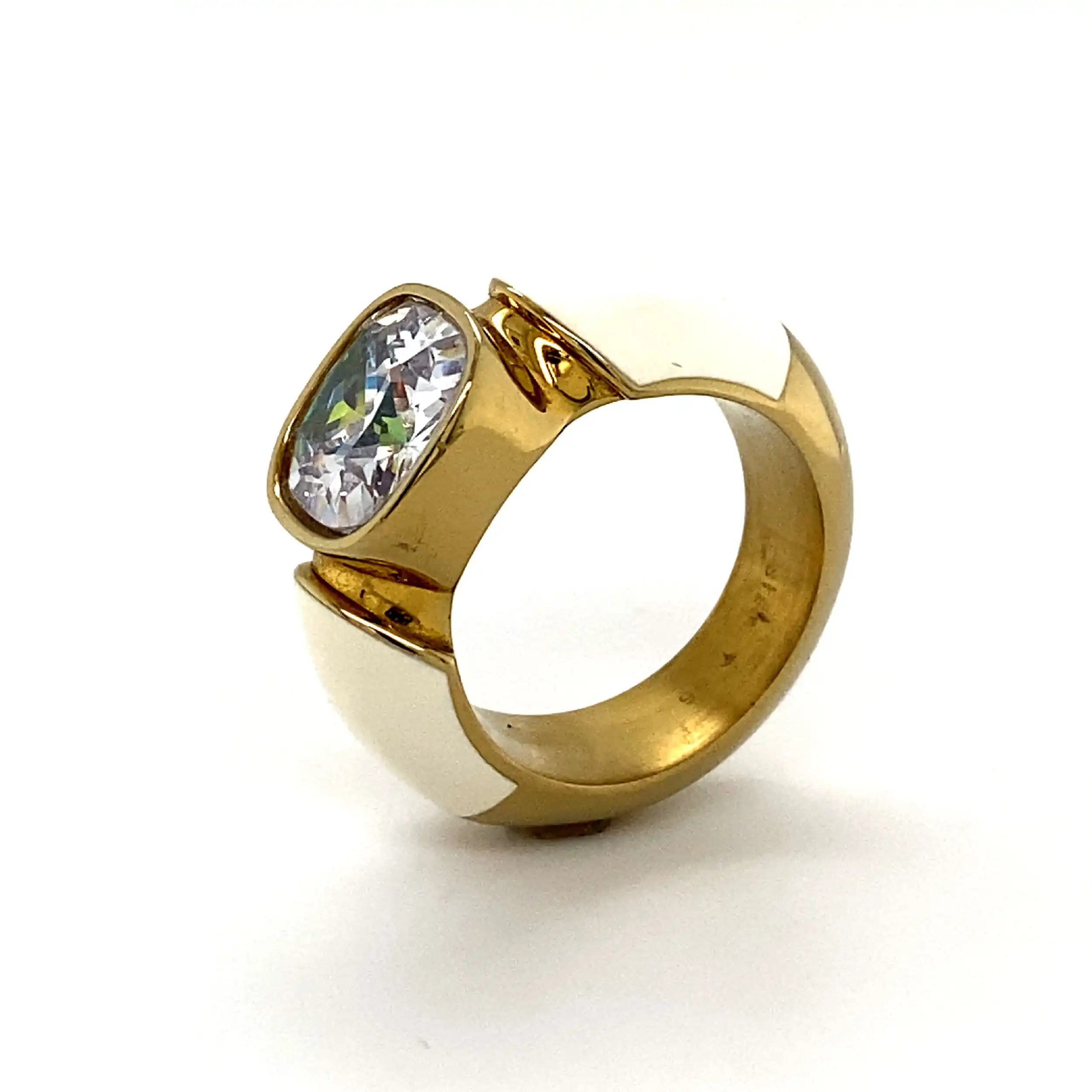 Silberring Joop mit Emaille & Zirkonia