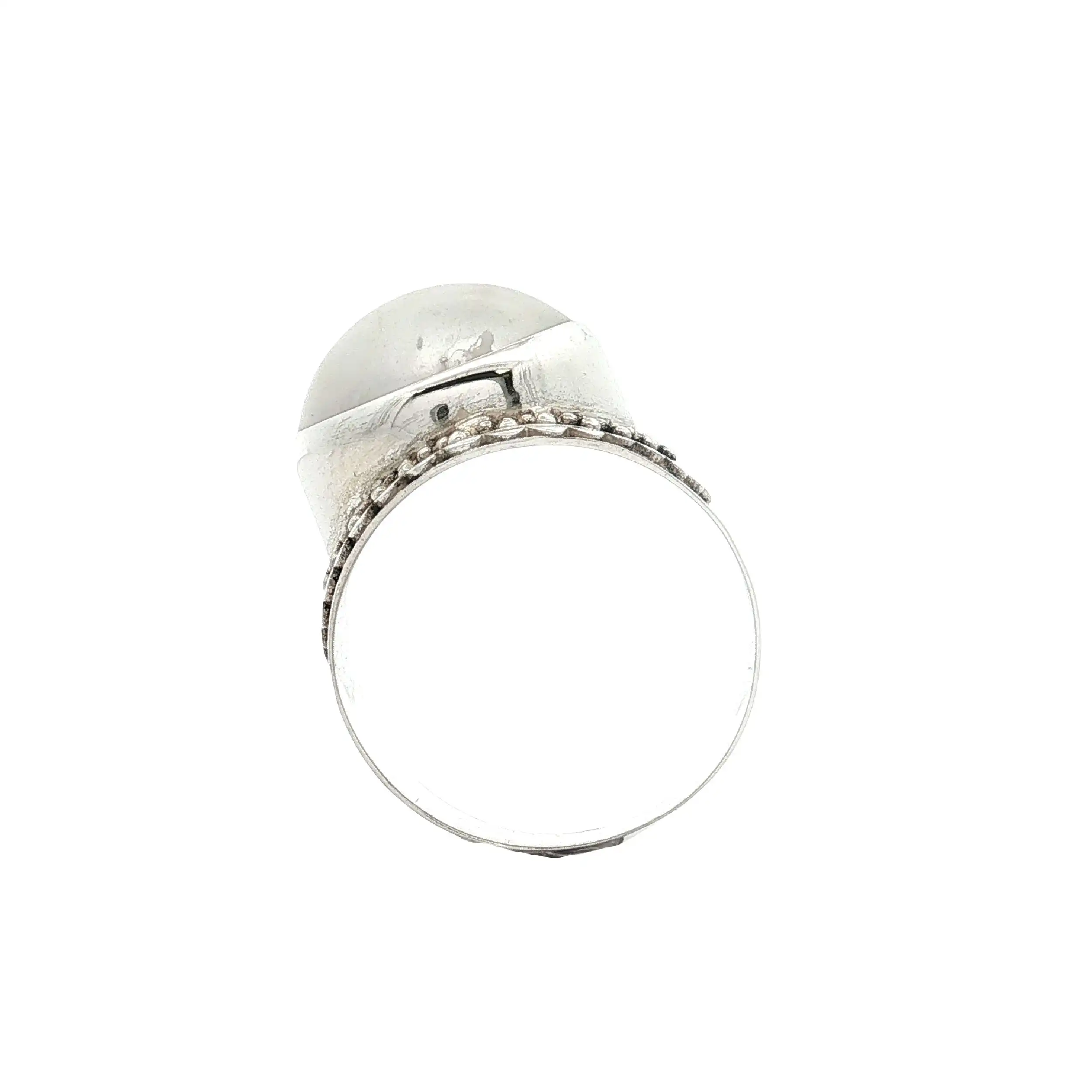 Ring Silber mit Mabéperle