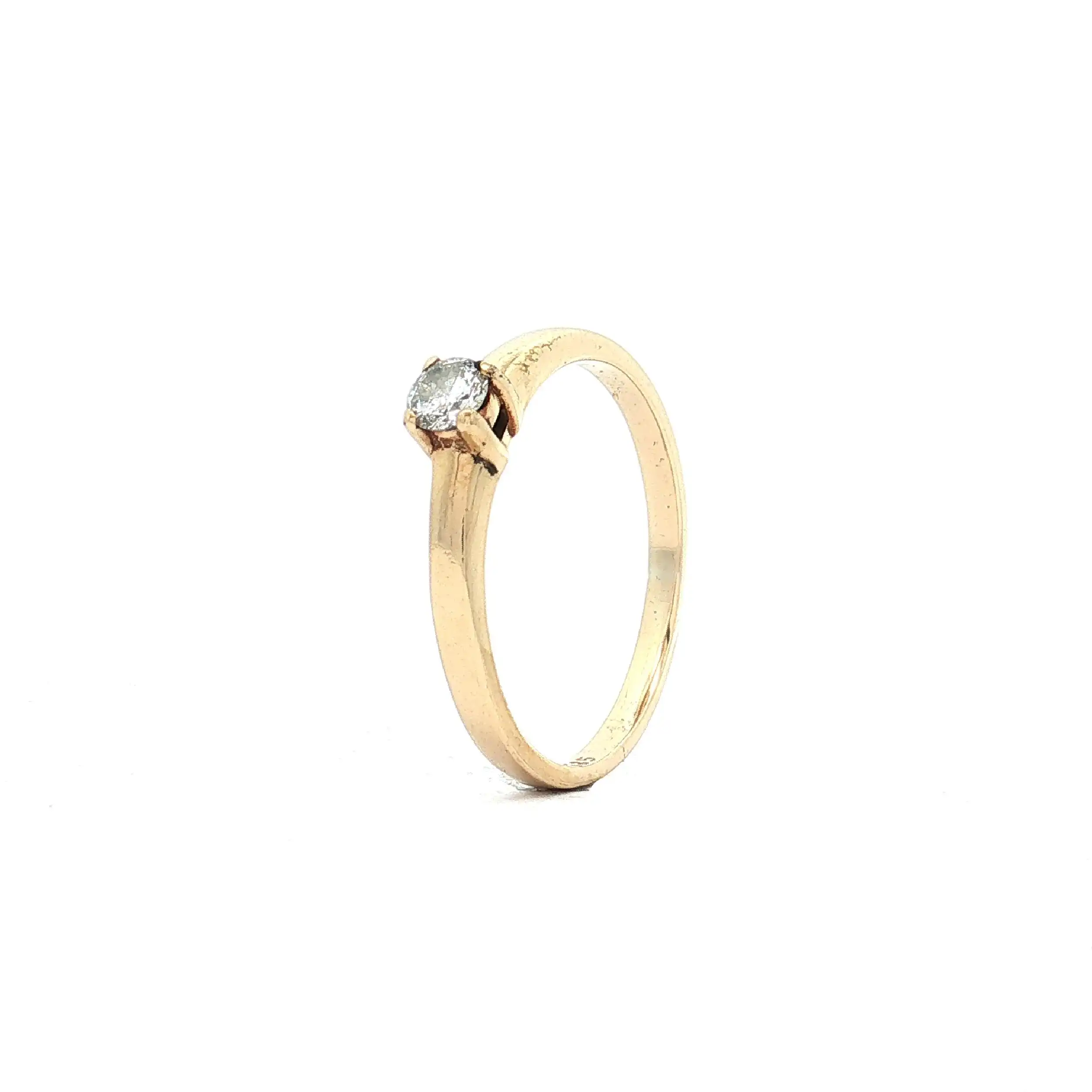 Ring Gelbgold mit Brillant Ring Gelbgold mit Brillant