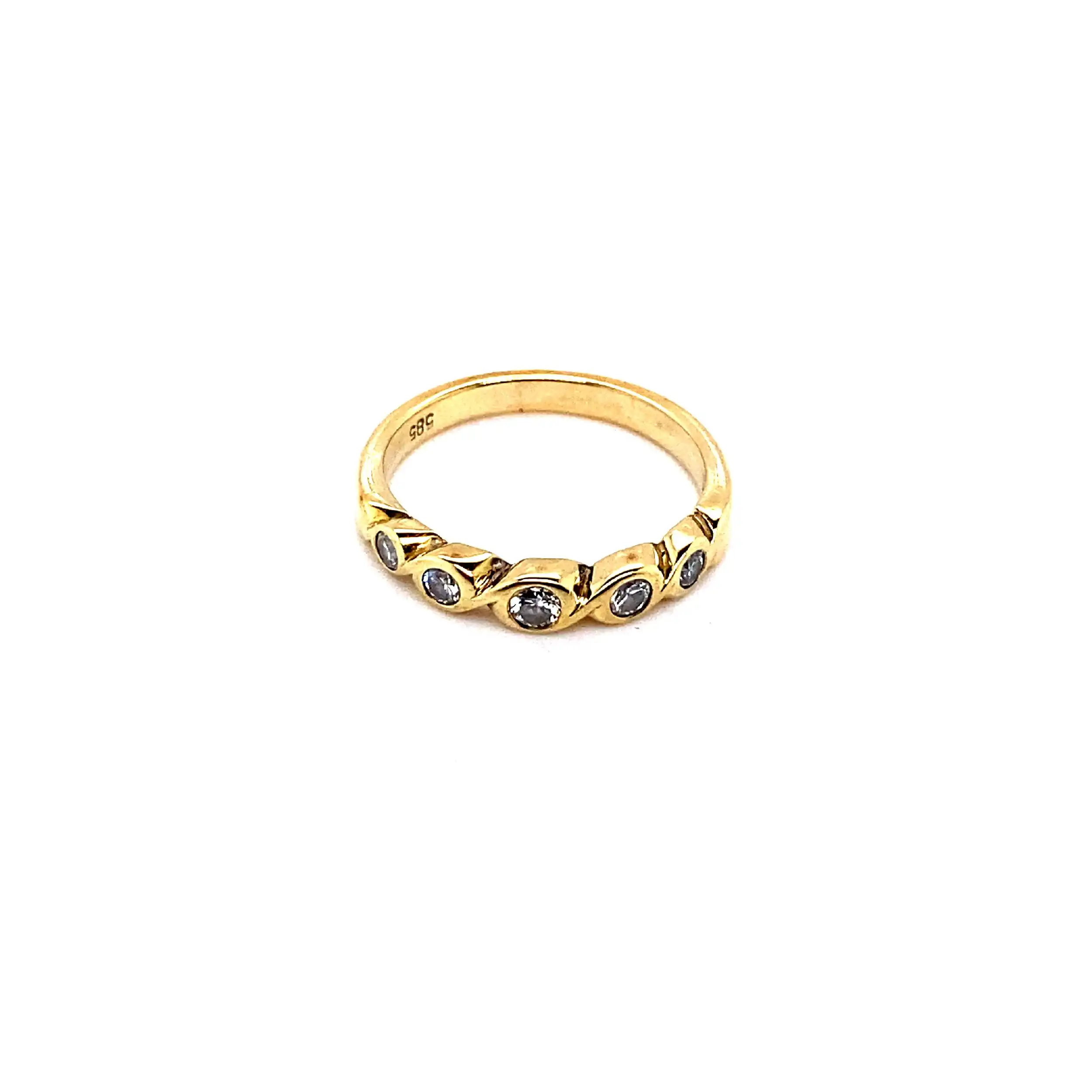 Ring Gelbgold mit Brillanten