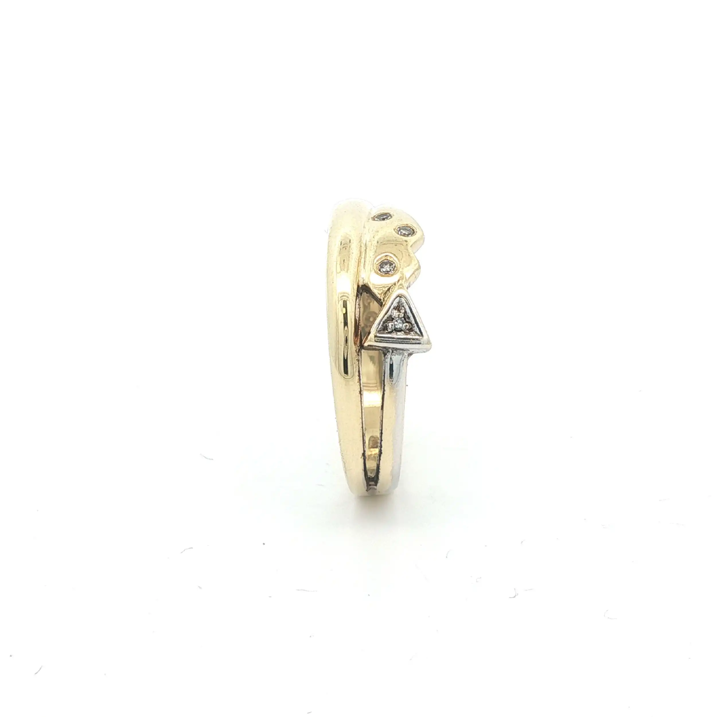 Ring Bicolor mit Diamanten Ring Bicolor mit Diamanten