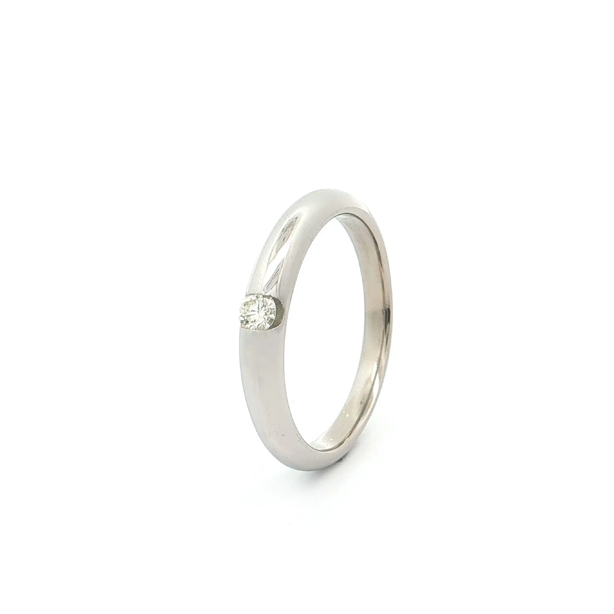 Solitärring Weißgold mit Brillant Solitärring Weißgold mit Brillant
