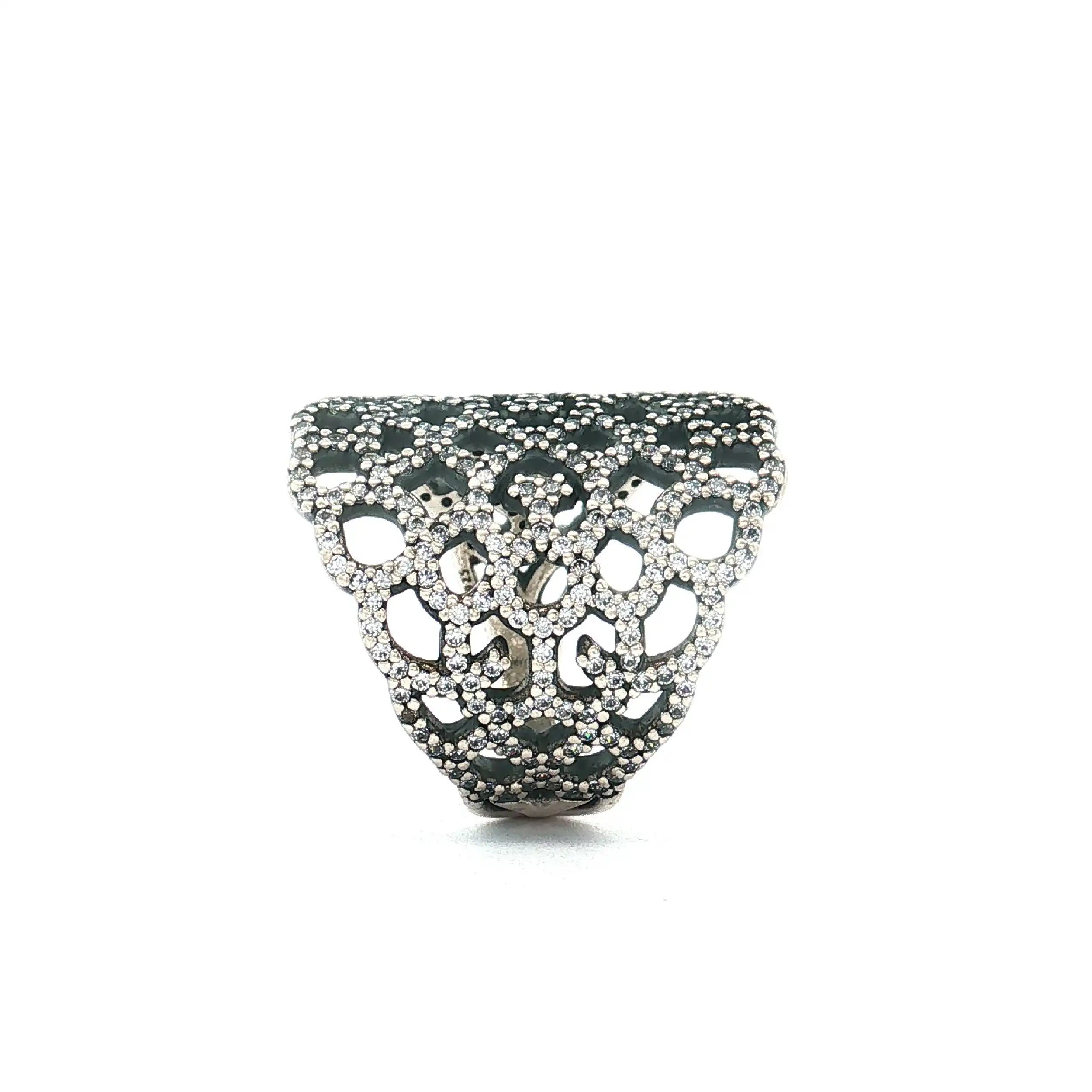 Ring Silber Pandora "schimmernde Spitze" mit Zirkonia Ring Silber Pandora "schimmernde Spitze" mit Zirkonia