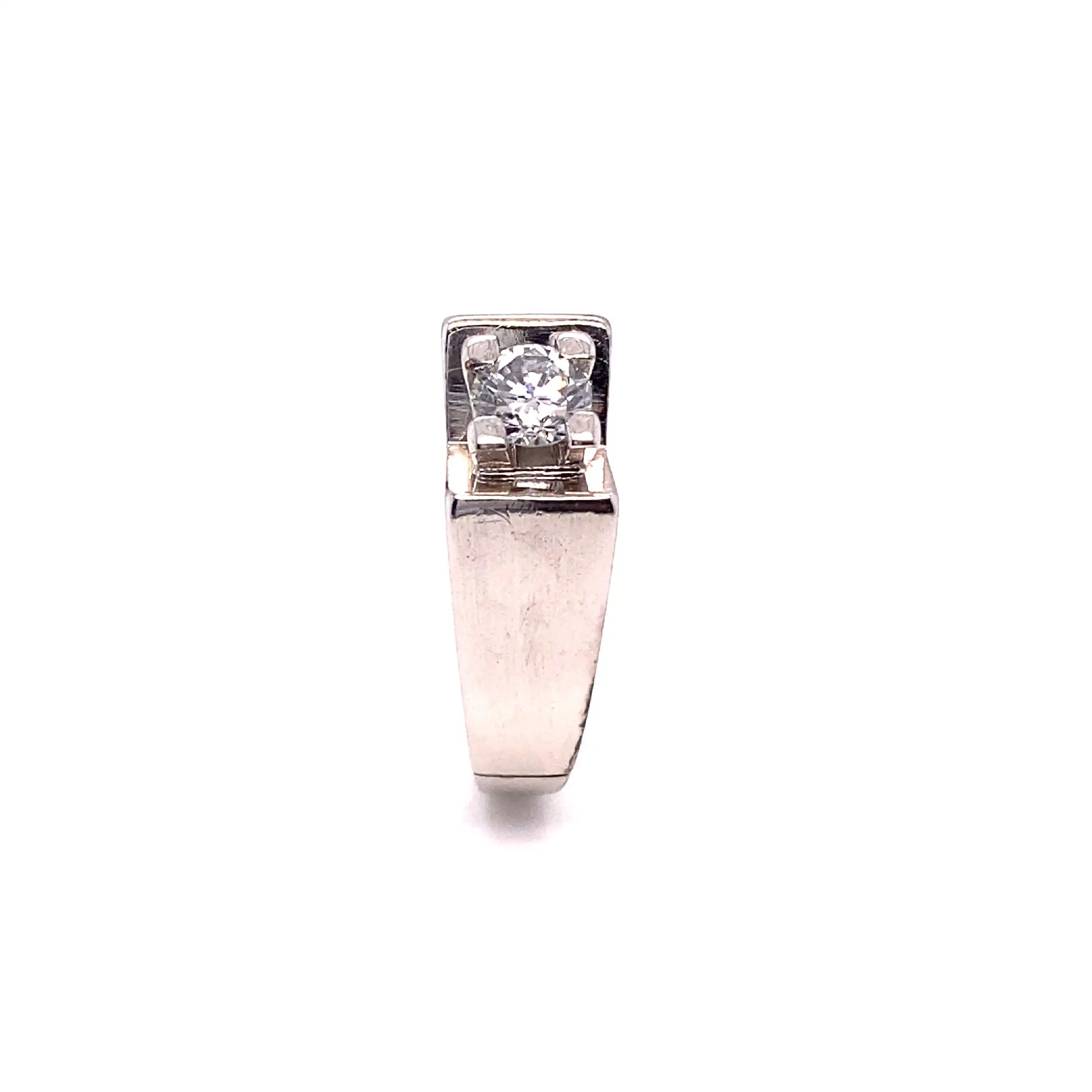 Ring Weißgold mit Solitär Brillant Ring Weißgold mit Solitär Brillant