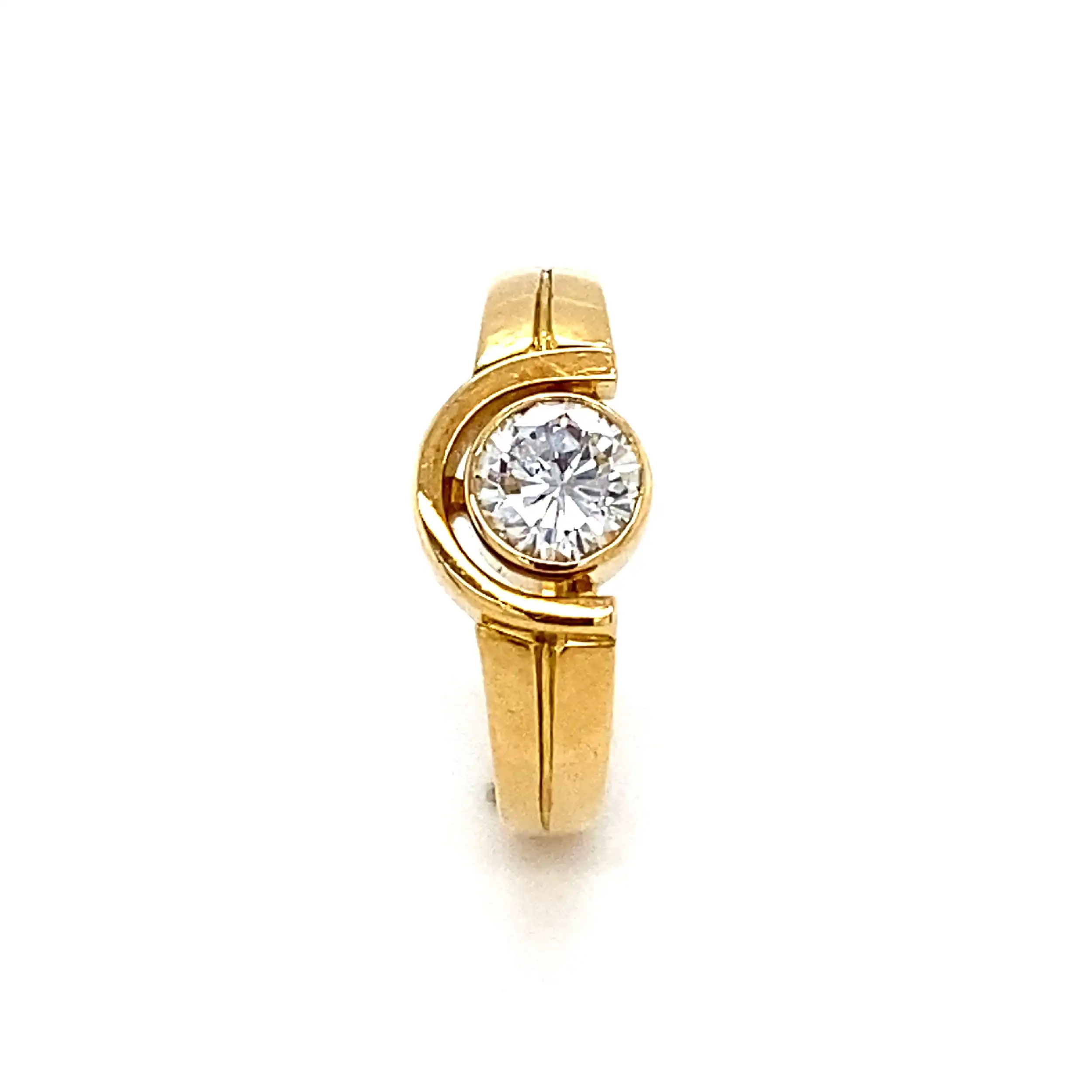 Ring Gelbgold mit Brillant Ring Gelbgold mit Brillant