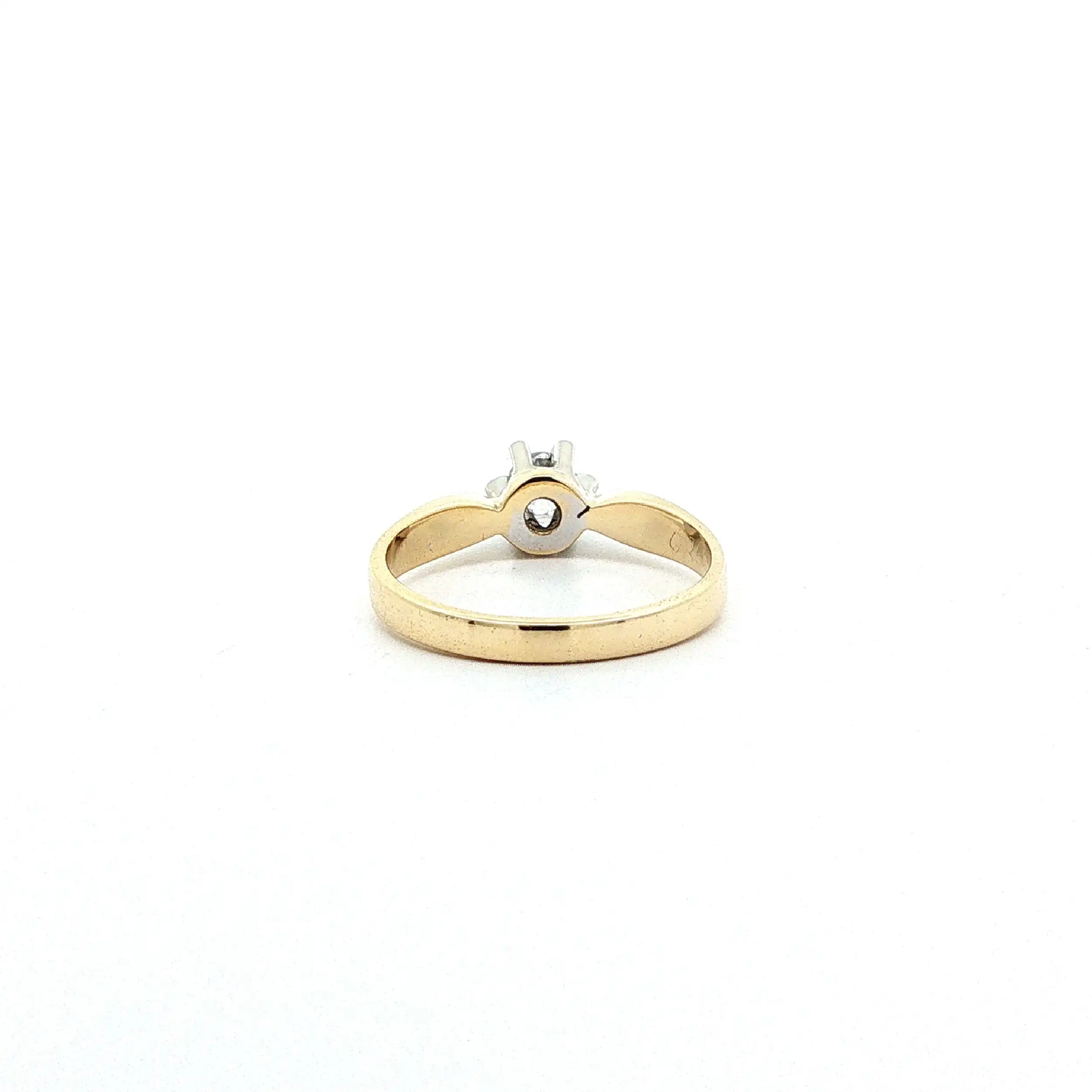 Ring Bicolor mit Brillant