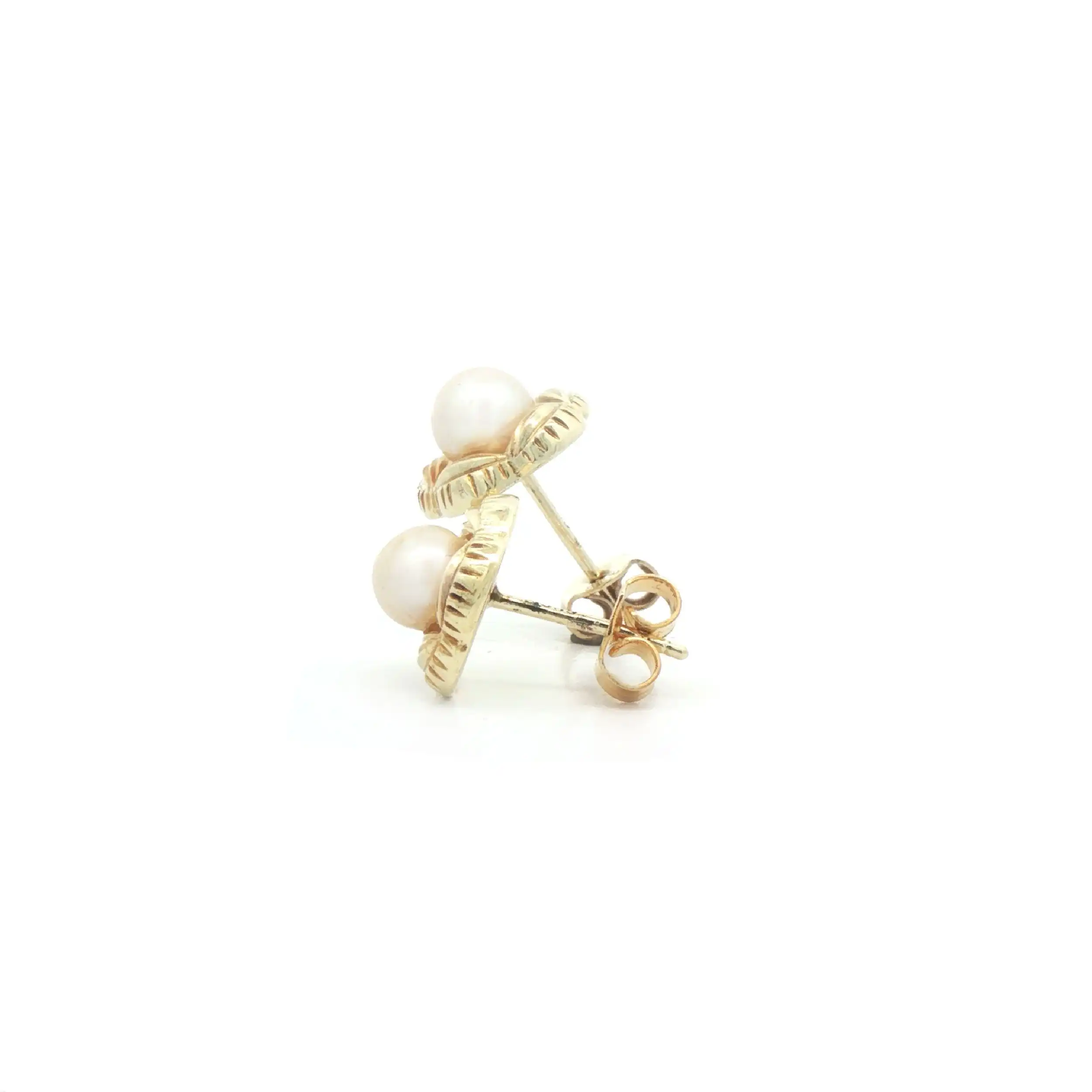Ohrstecker Gelbgold mit Perle