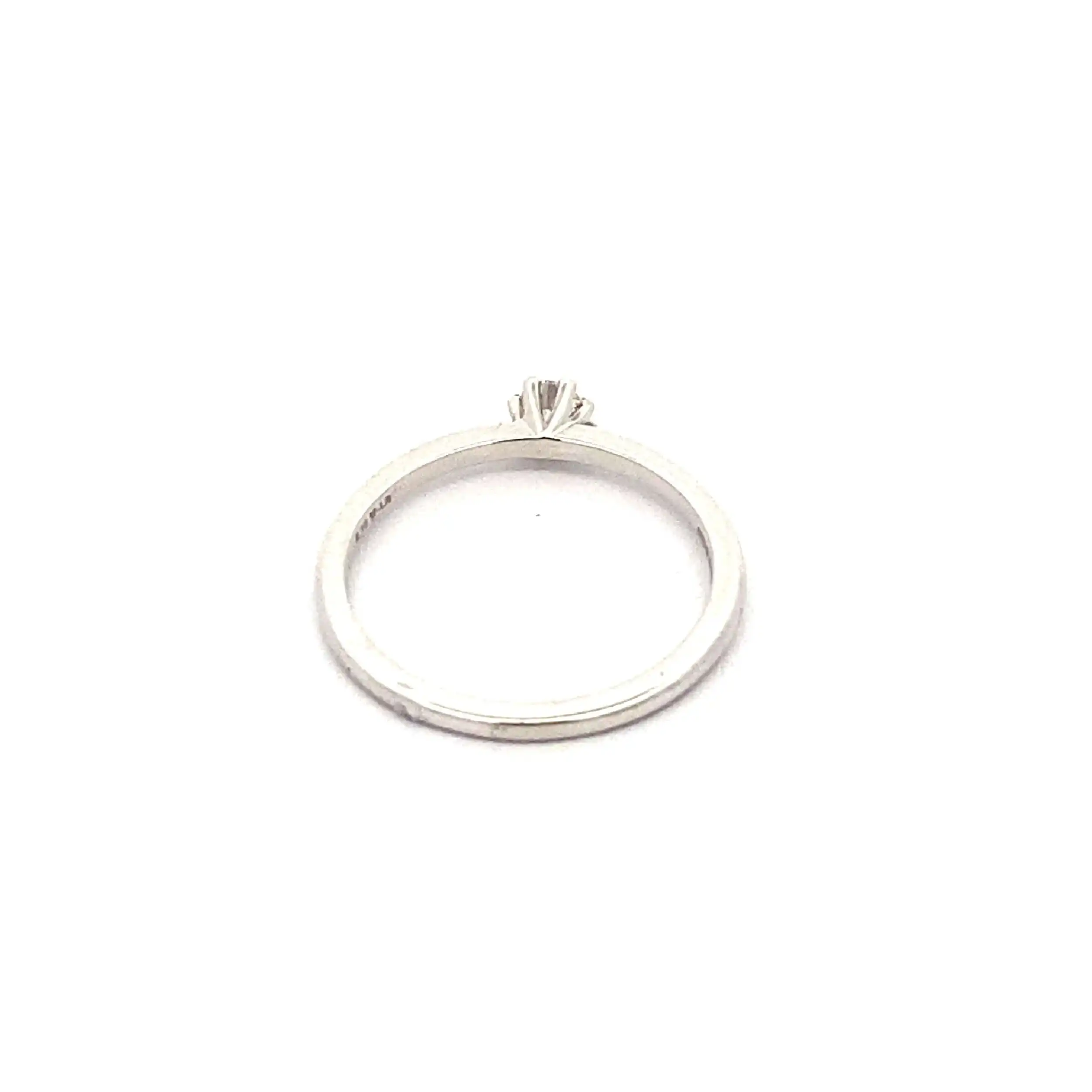 Ring Weißgold mit Brillant Ring Weißgold mit Brillant