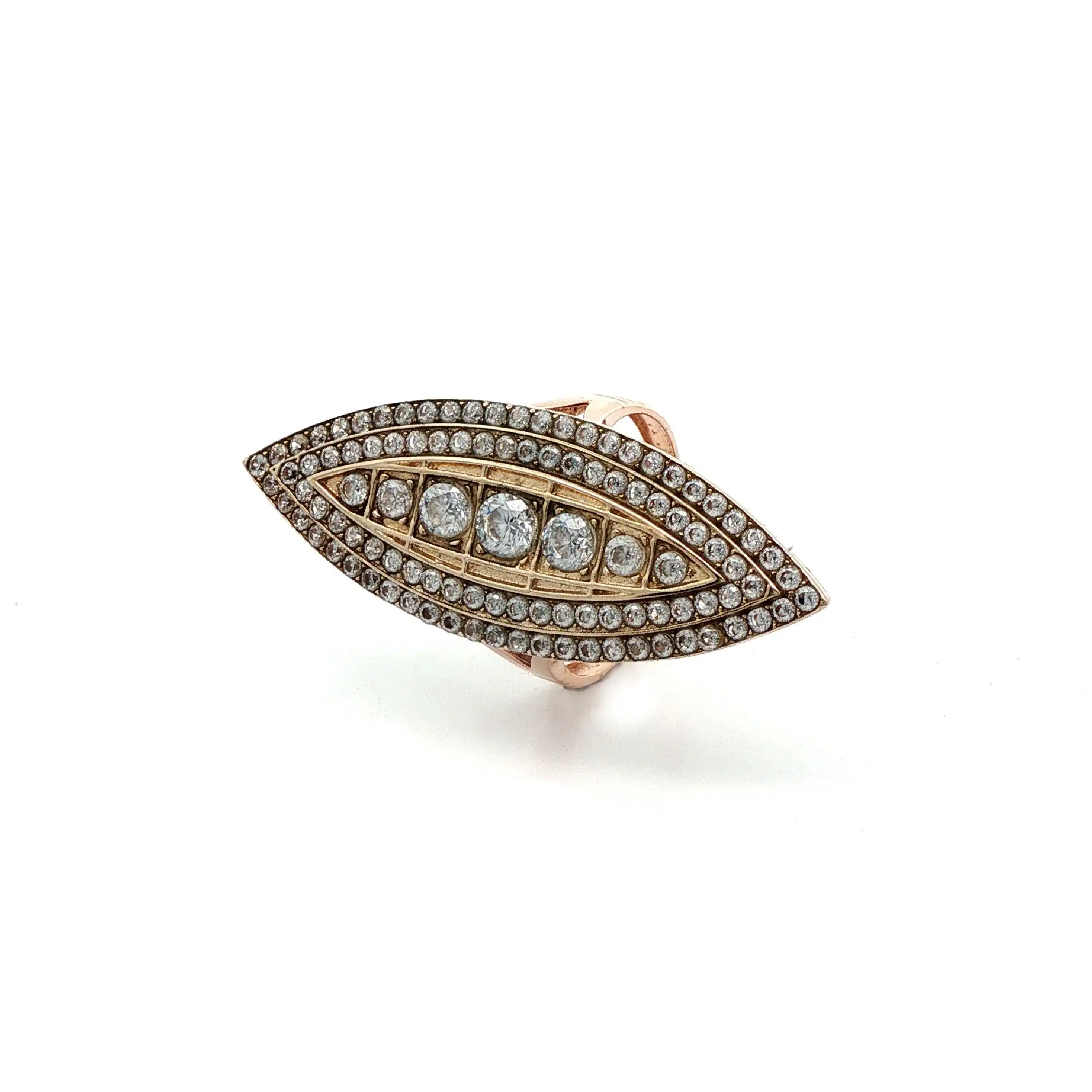 Ring Rotgold mit Zirkonia Ring Rotgold mit Zirkonia