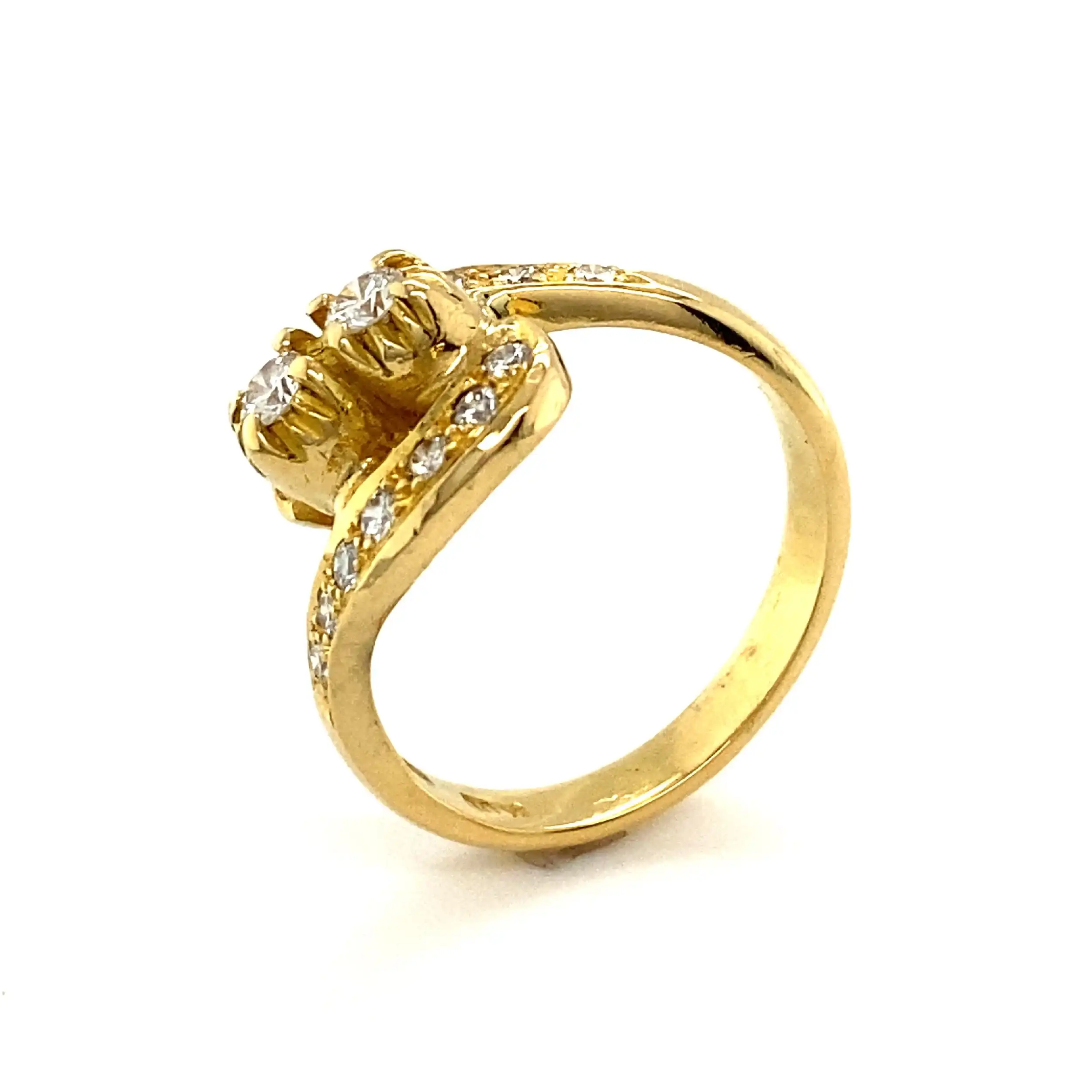 Ring Gelbgold mit Brillanten