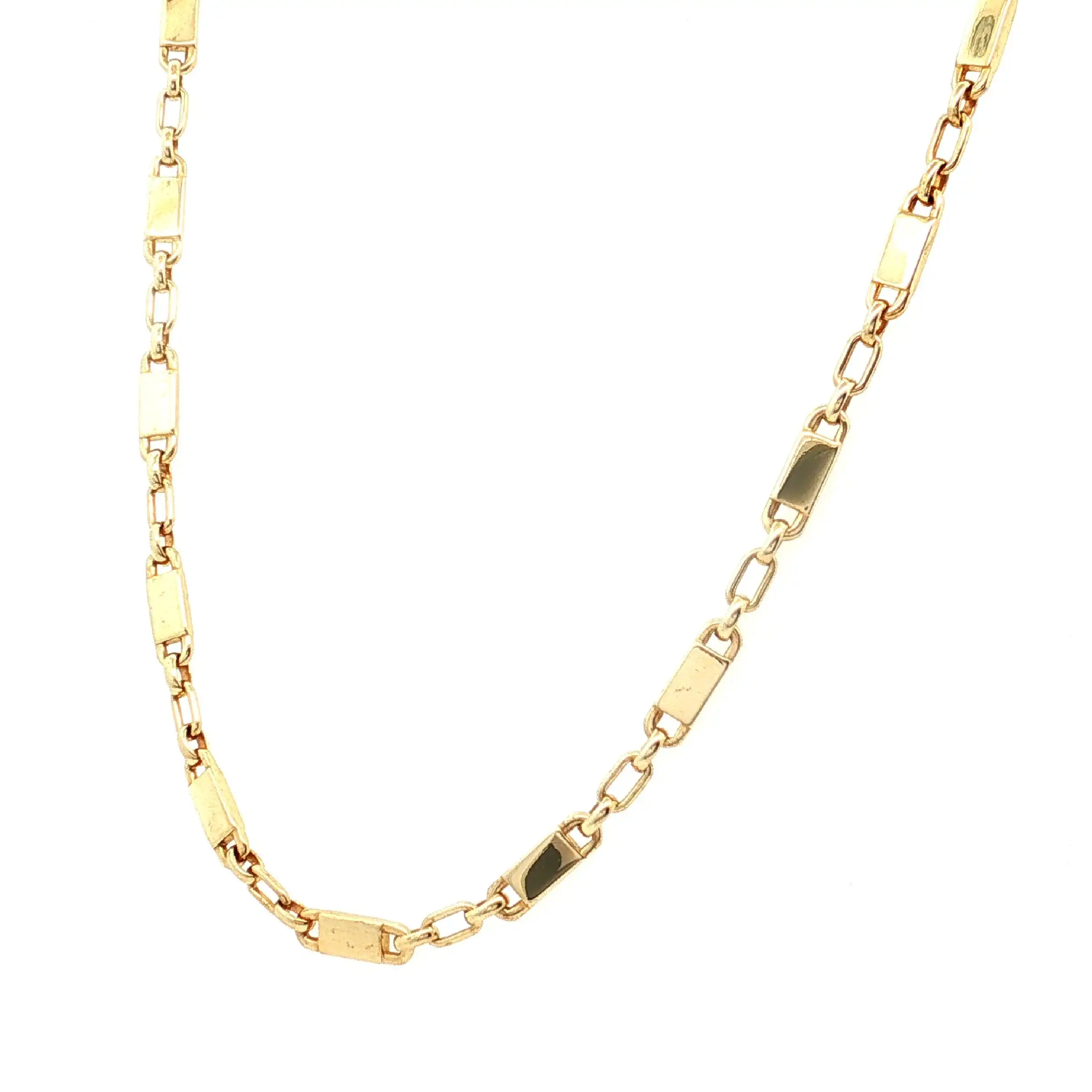 Plattenkette Gelbgold