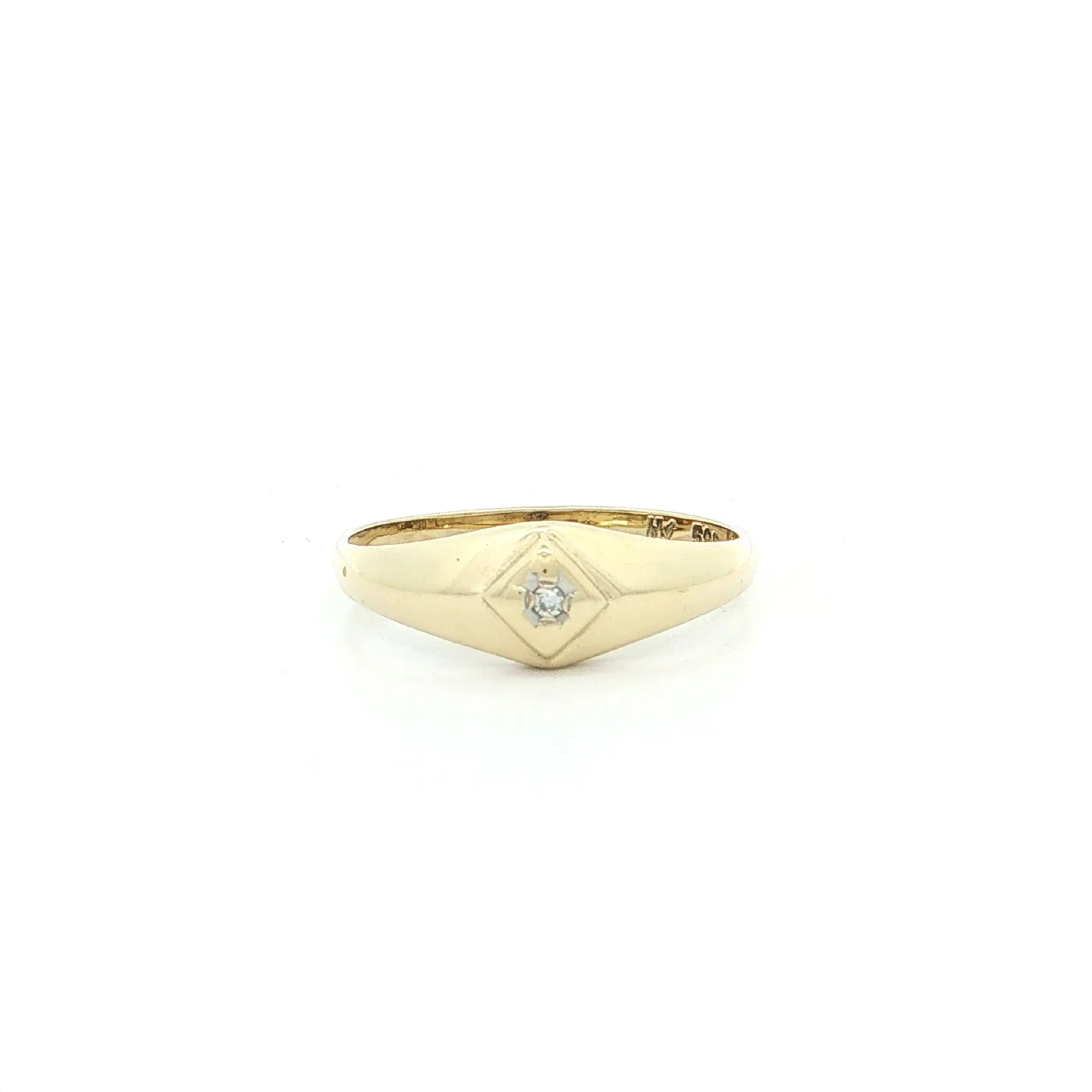 Ring Gelbgold mit Diamant Ring Gelbgold mit Diamant
