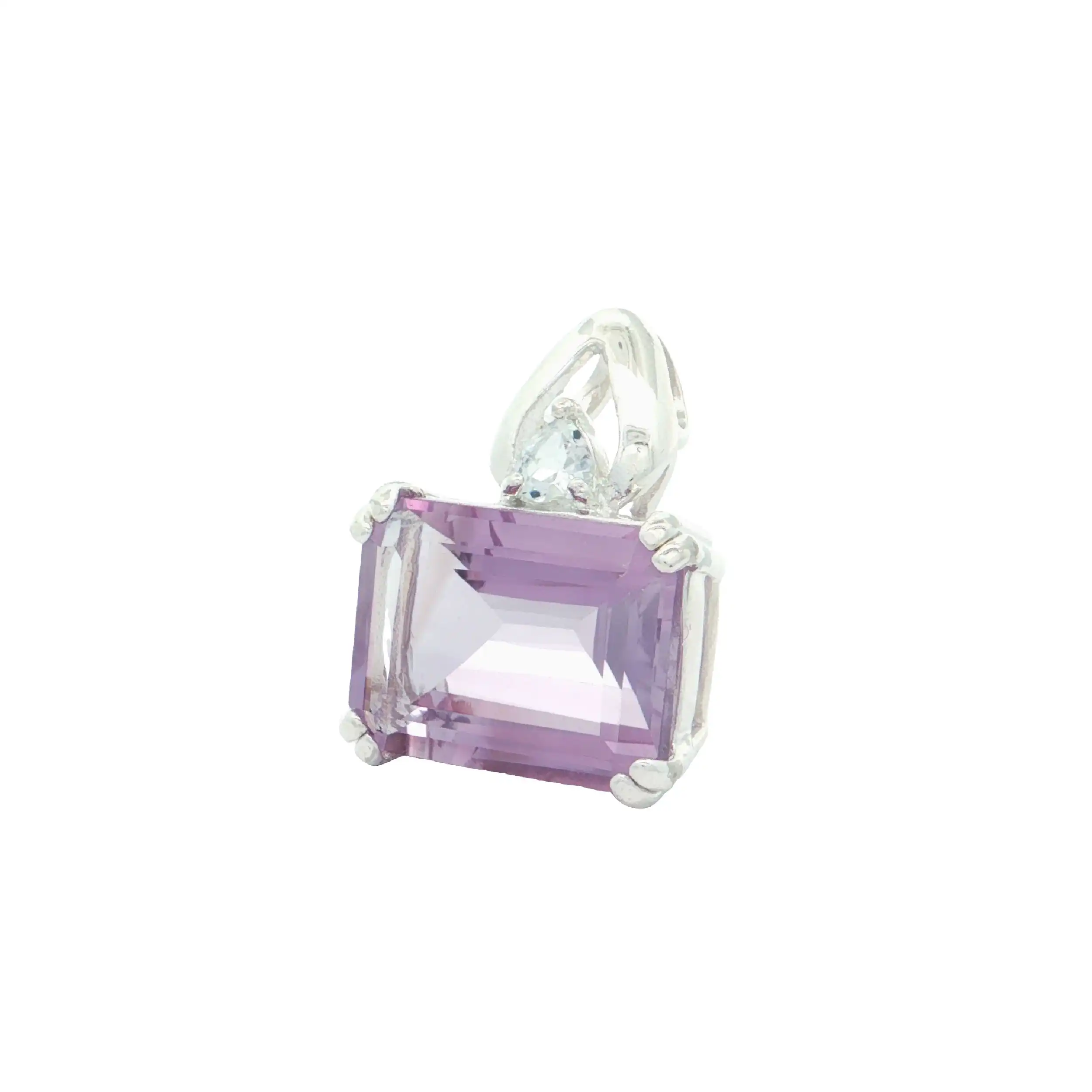 Anhänger Silber mit Amethyst und Zirkonia Anhänger Silber mit Amethyst und Zirkonia