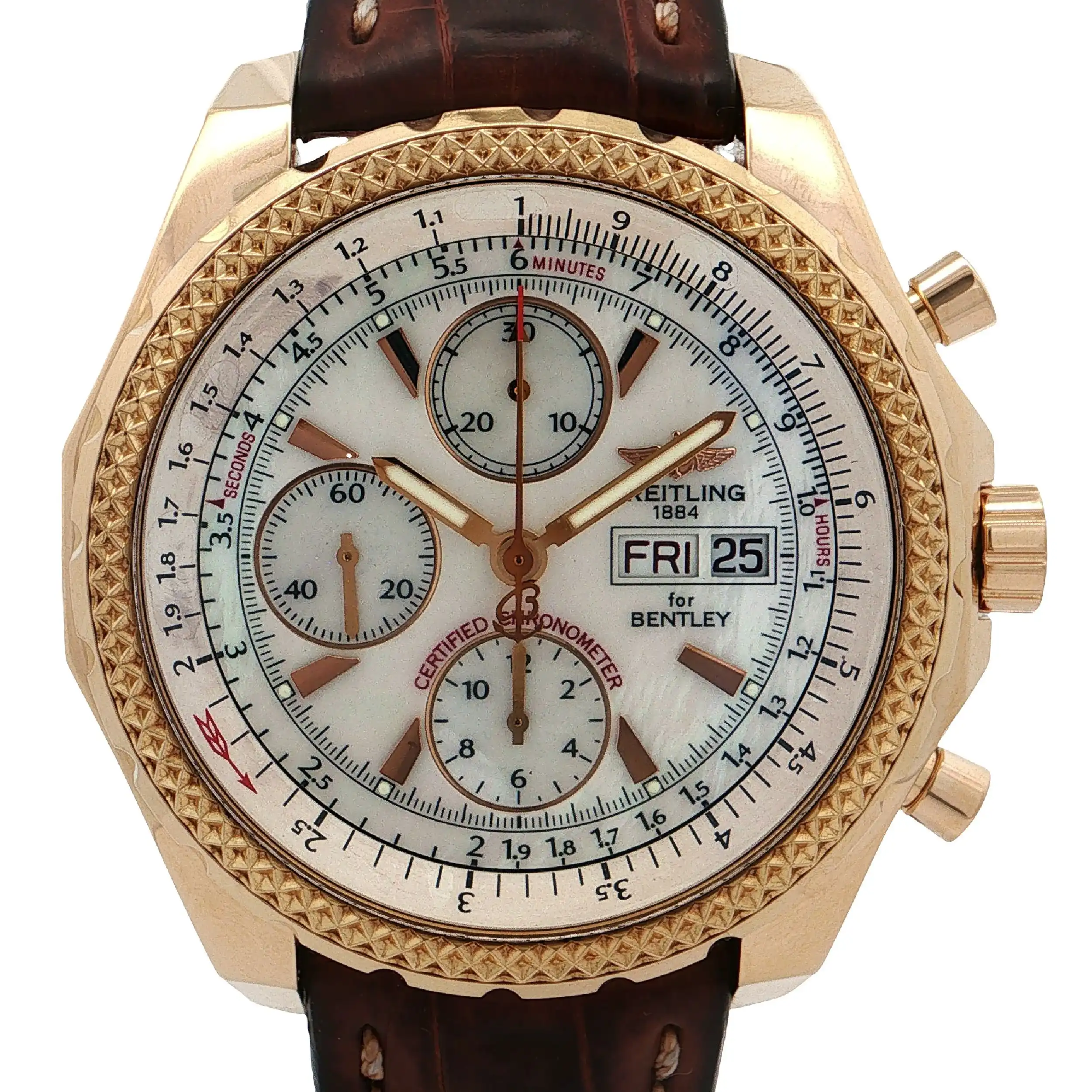 Herrenuhr Breitling for Bentley Ref. H13363 Gelbgold limitiert auf 500 Stk - Nr. 89 mit Papieren
