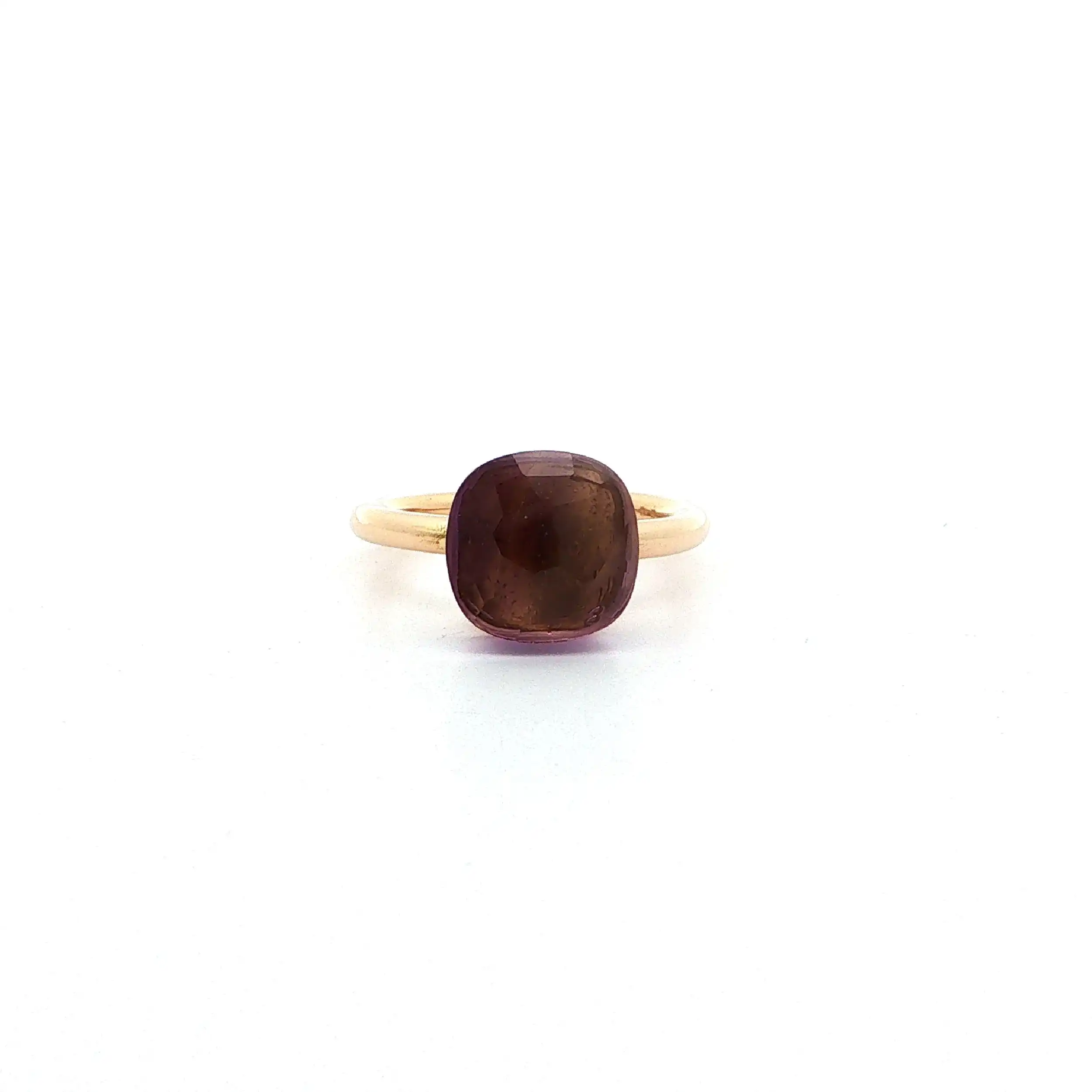 Ring Roségold mit facettierten Amethyst