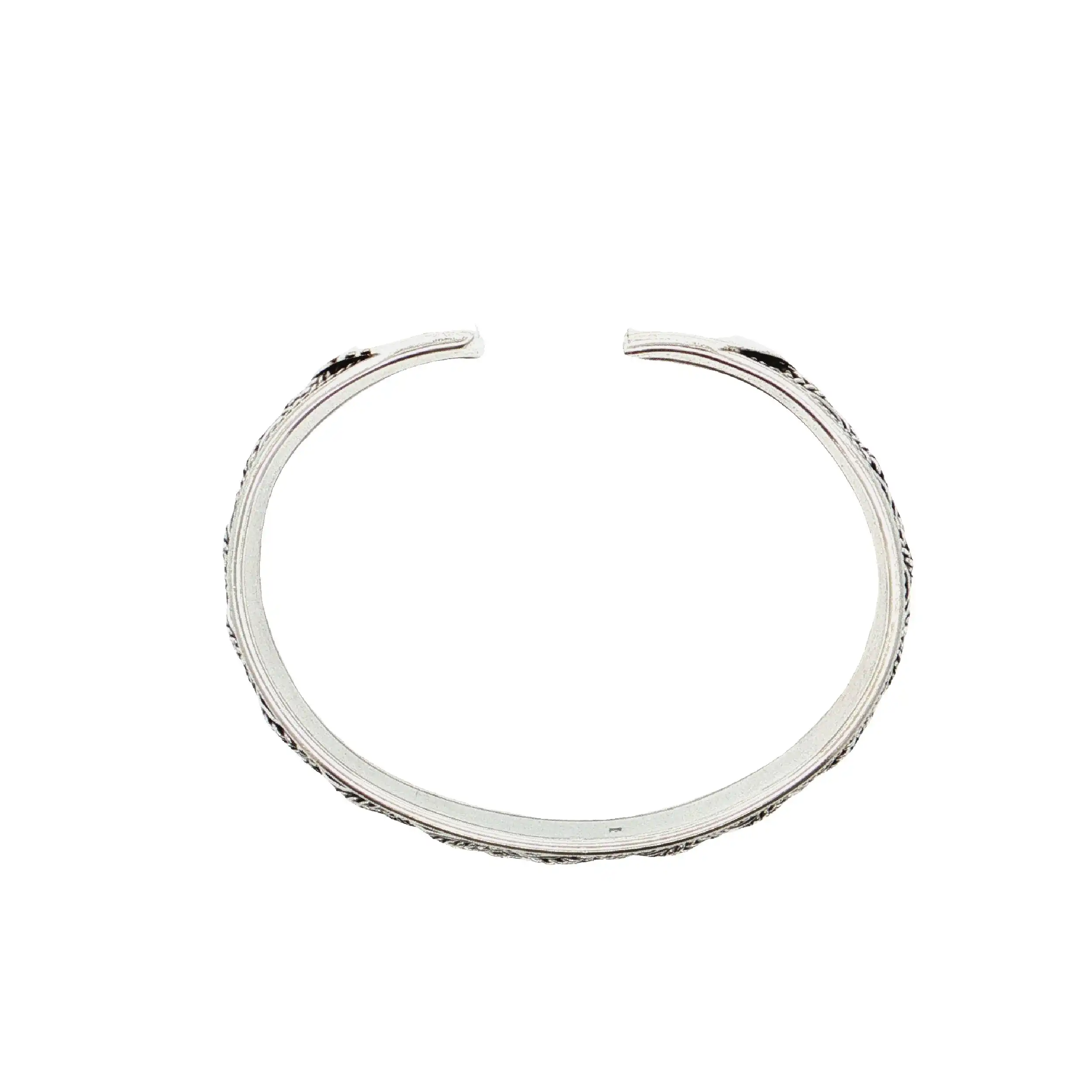 Armreif Silber mit geflochtenem Muster