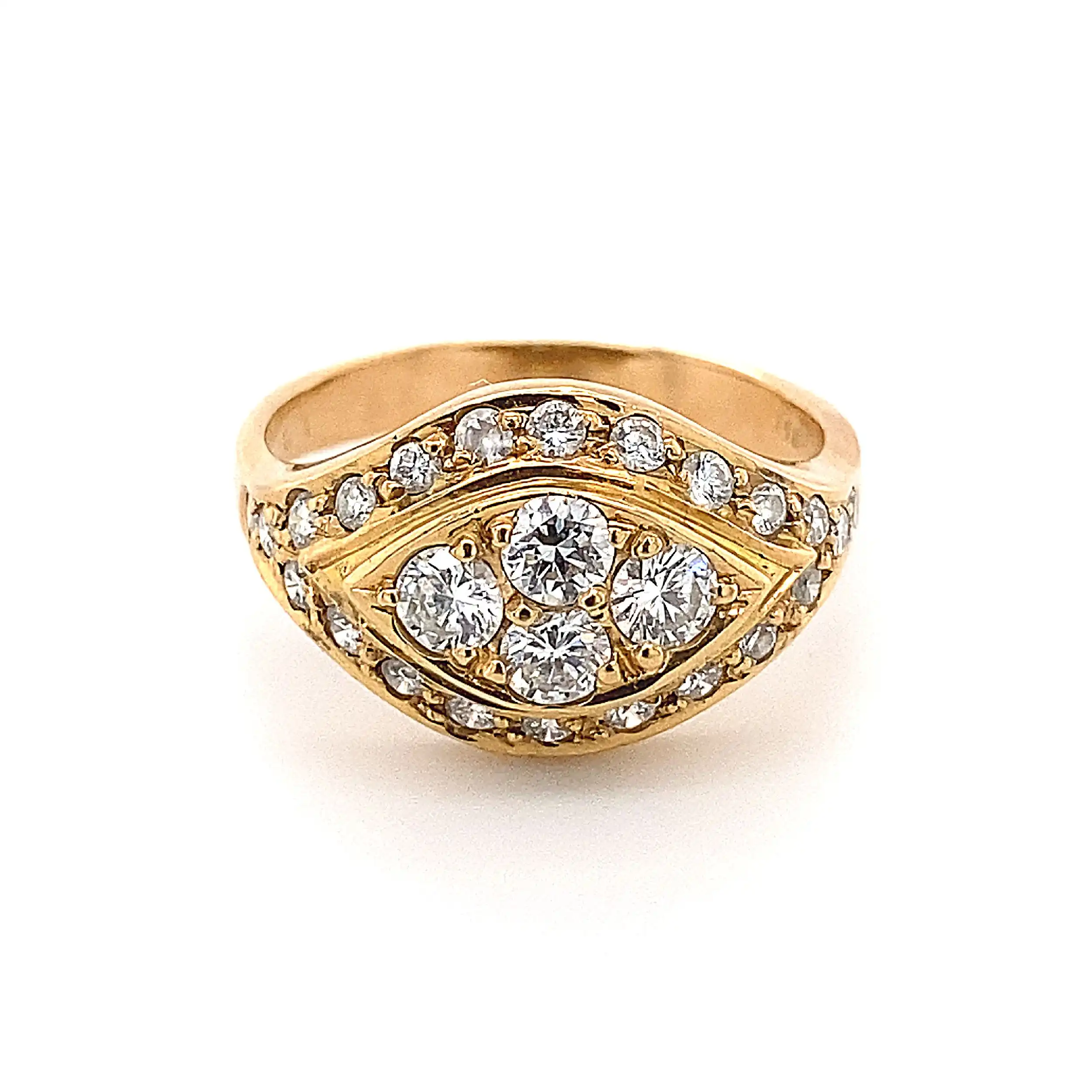 Ring Gelbgold mit Brillanten Ring Gelbgold mit Brillanten