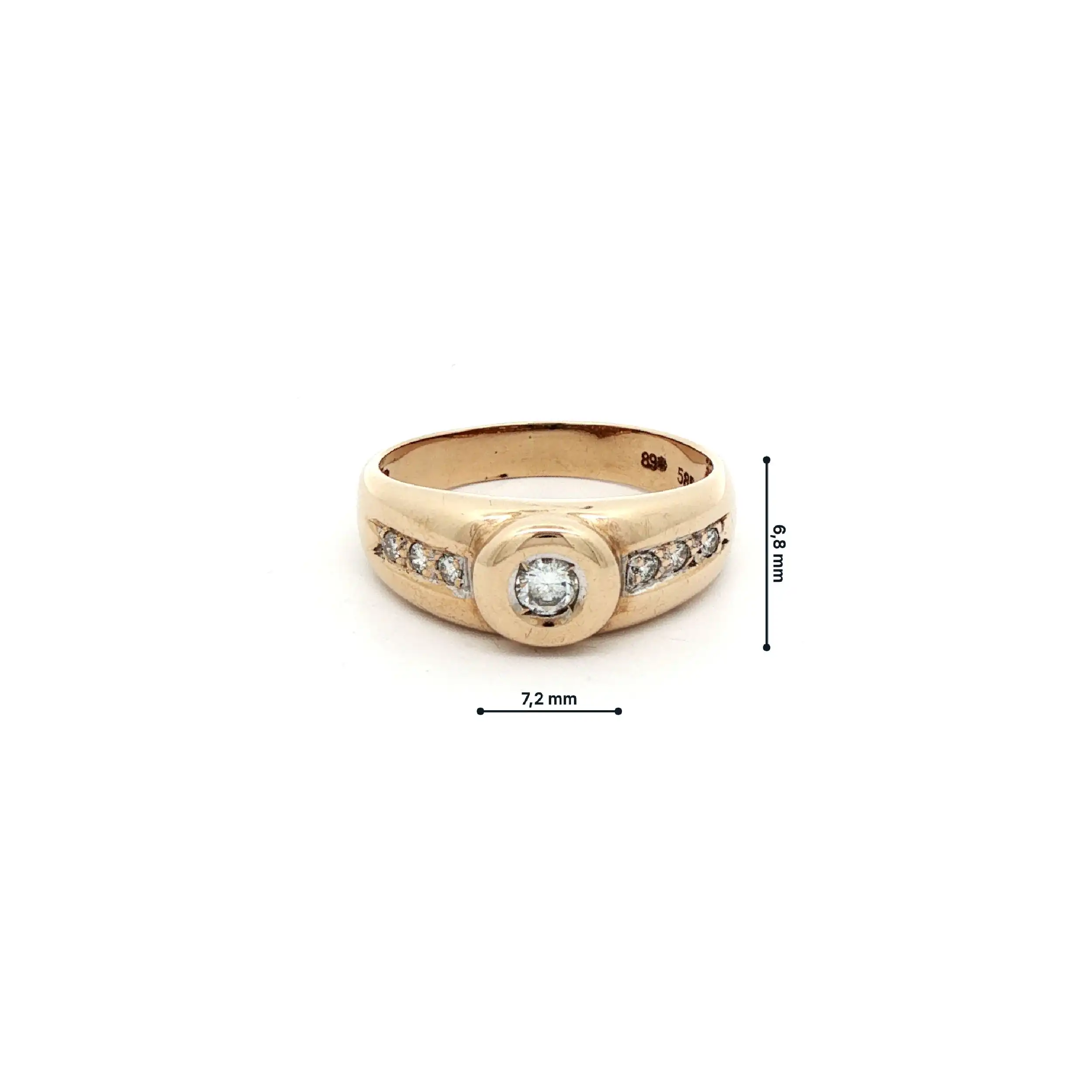 Ring Gelbgold mit Brillanten Ring Gelbgold mit Brillanten