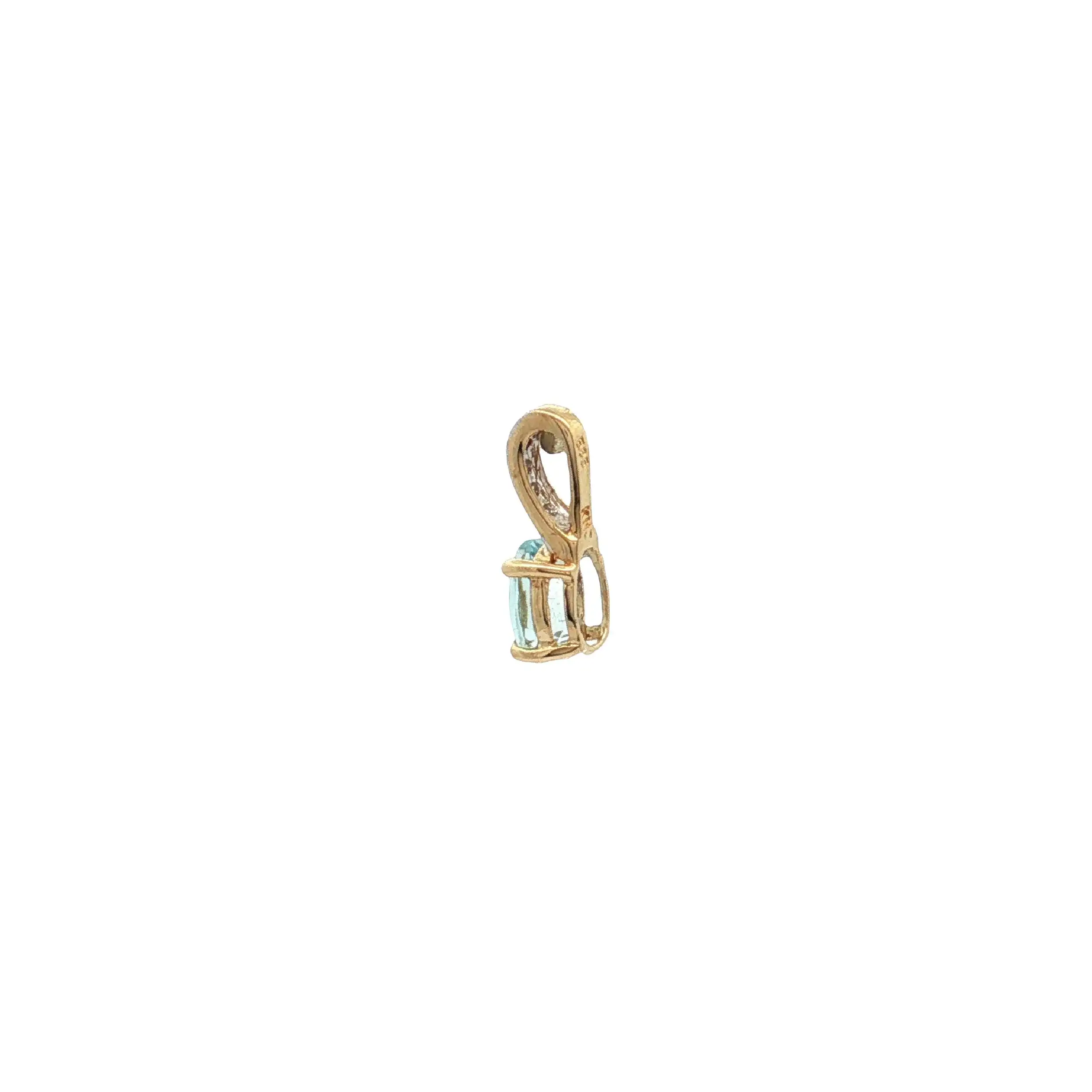 Anhänger Bicolor mit Blautopas und Diamanten