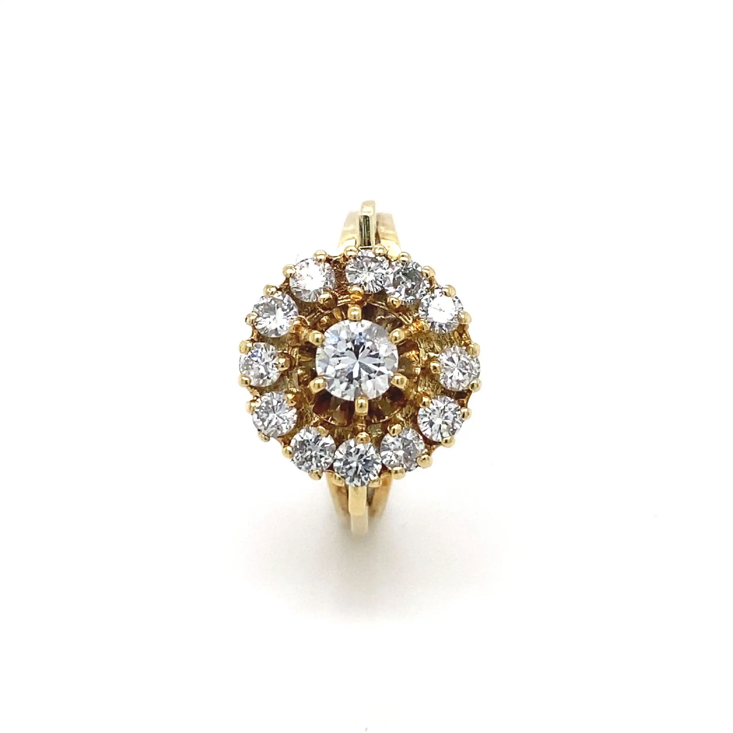 Ring mit Brillanten, graviert mit 1,15ct Ring mit Brillanten, graviert mit 1,15ct