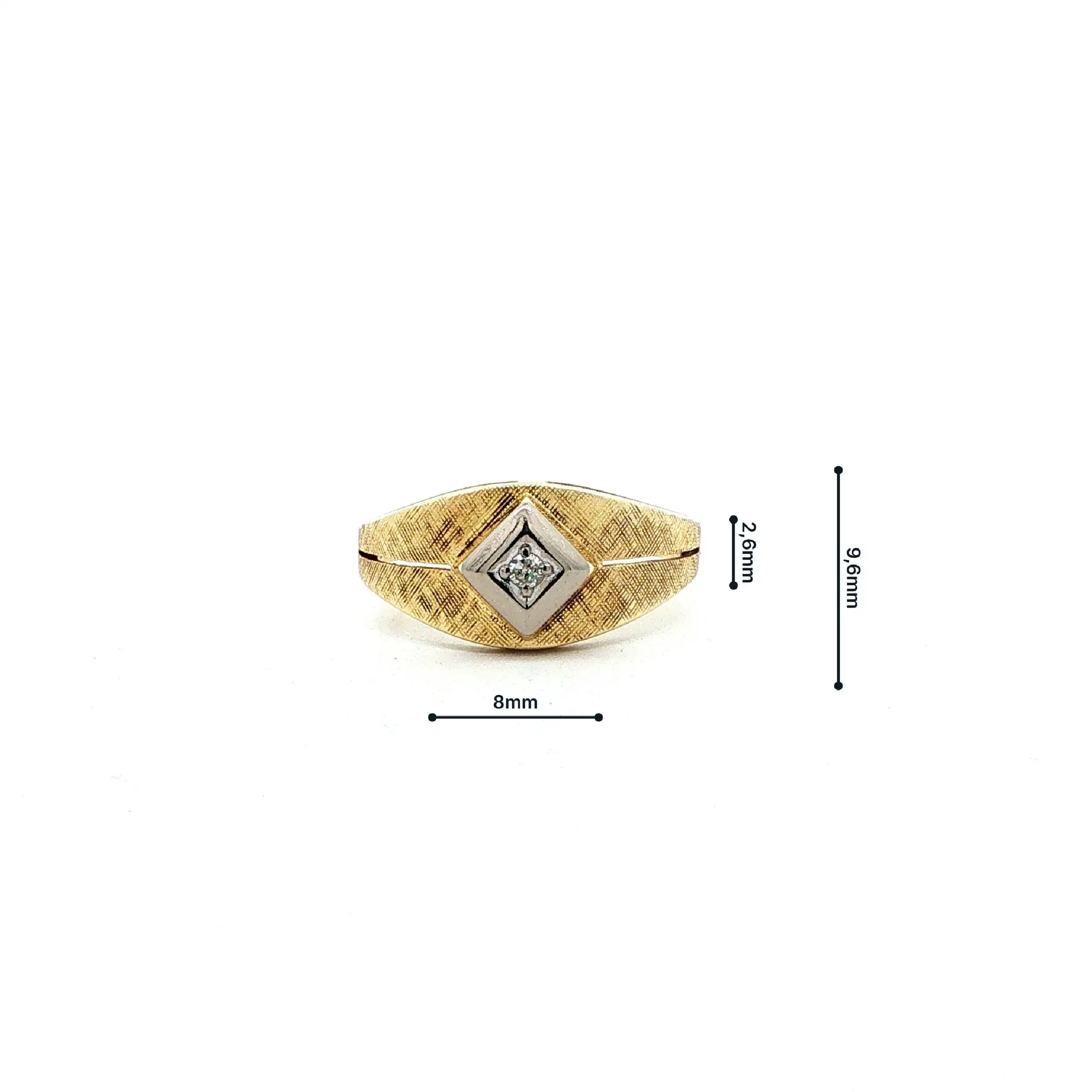 Ring Bicolor mit Diamant Ring Bicolor mit Diamant