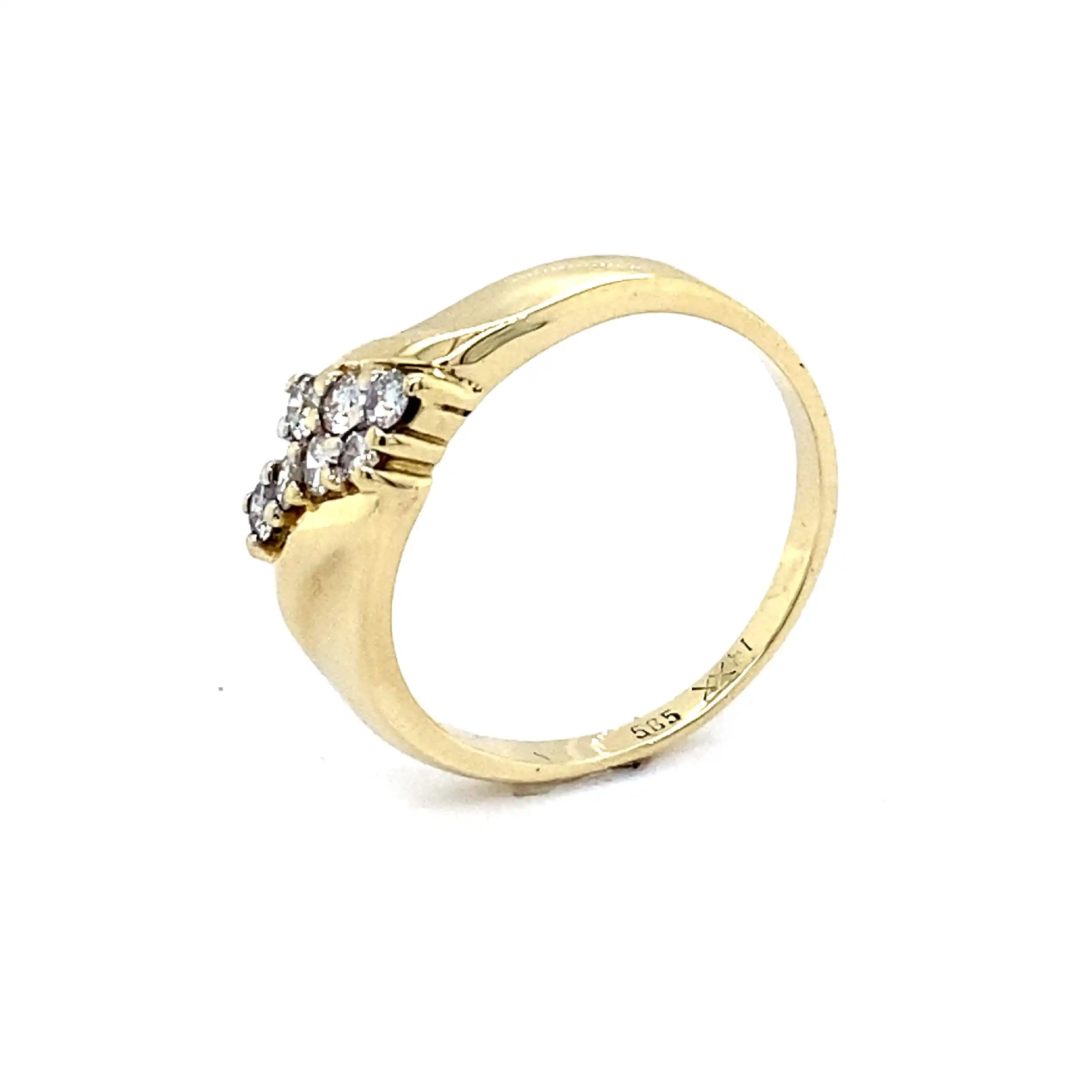 Ring Gelbgold mit Brillanten Ring Gelbgold mit Brillanten