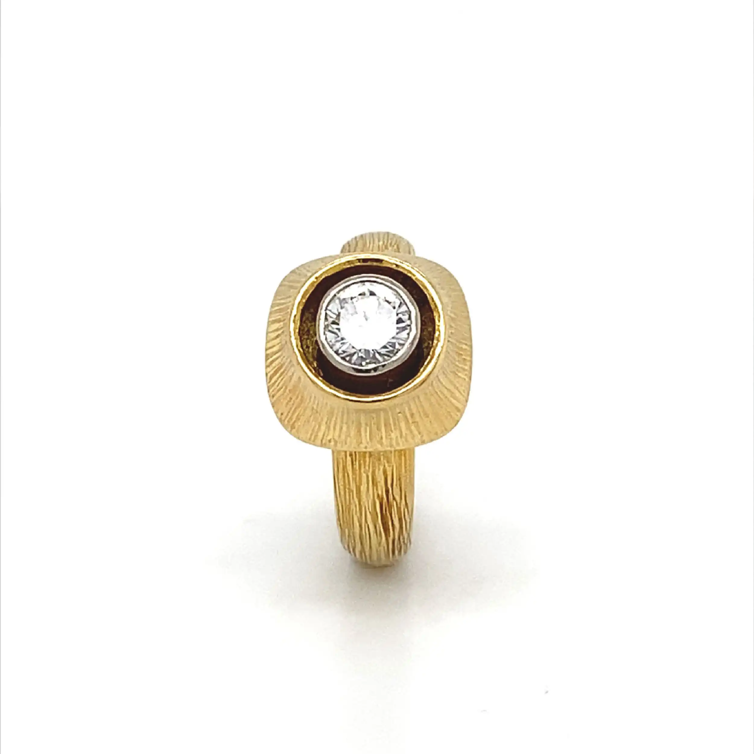 Ring Bicolor mit Brillant Ring Bicolor mit Brillant