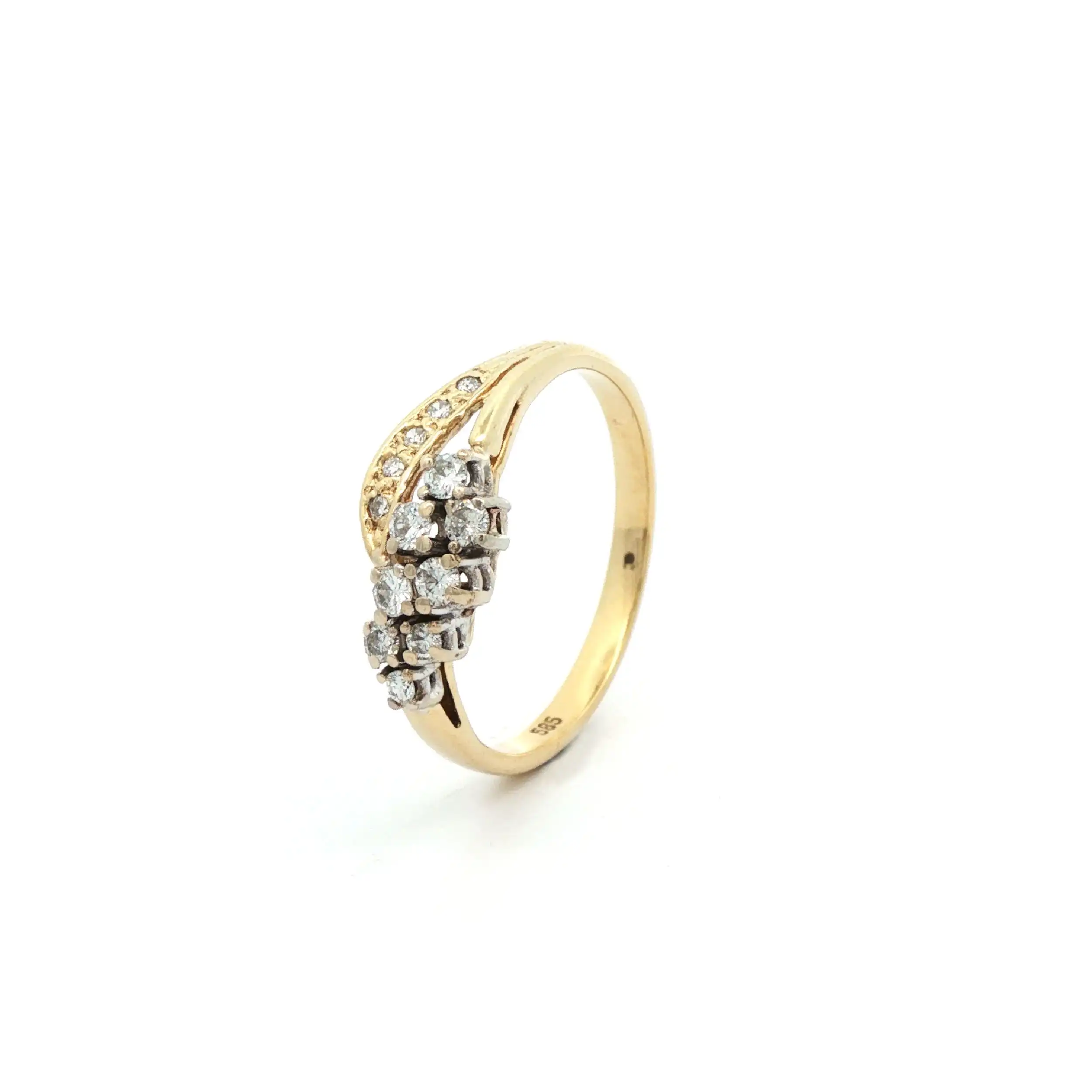 Ring Bicolor mit Brillanten