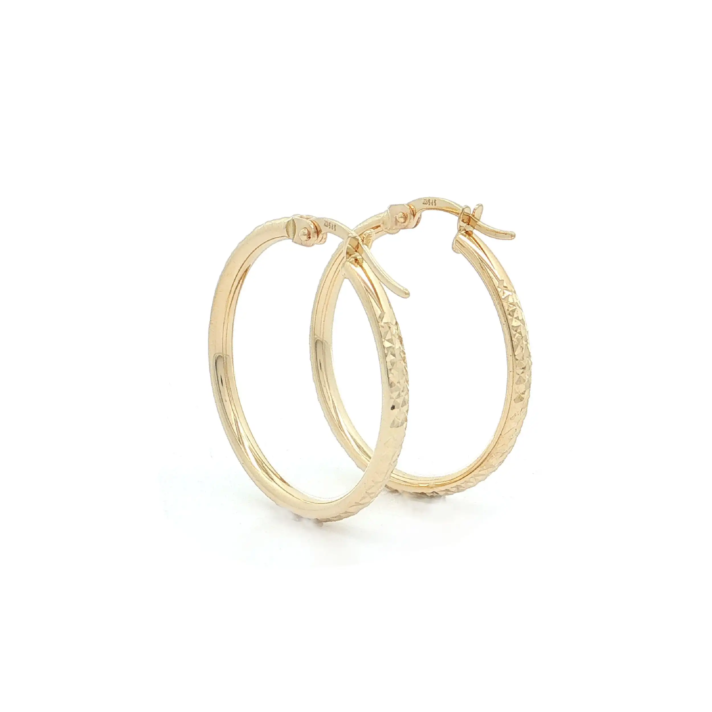 Creolen Gelbgold diamantiert