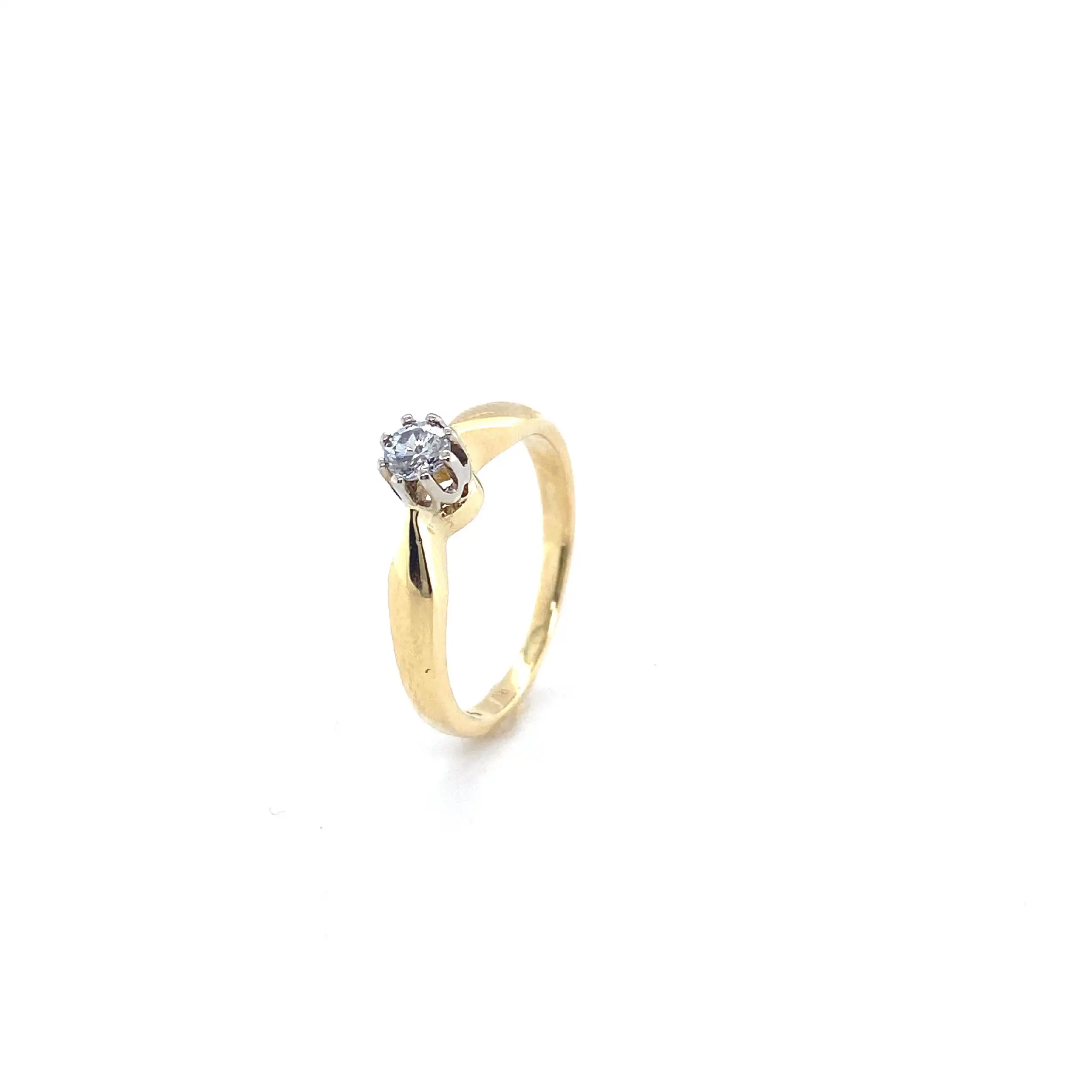 Ring Gelbgold mit Brillant Ring Gelbgold mit Brillant