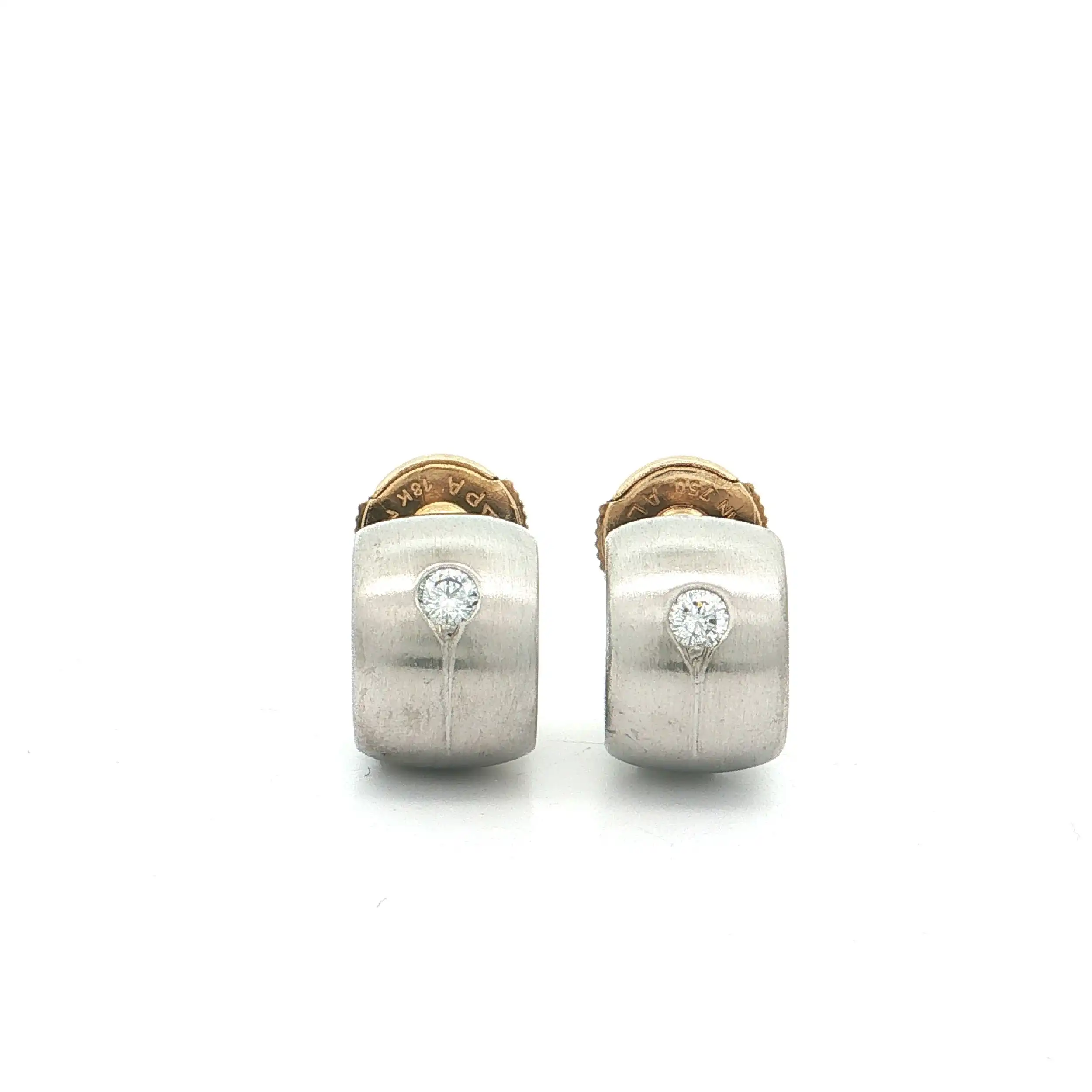 Ohrstecker Gelbgold Paladium mit Brillanten