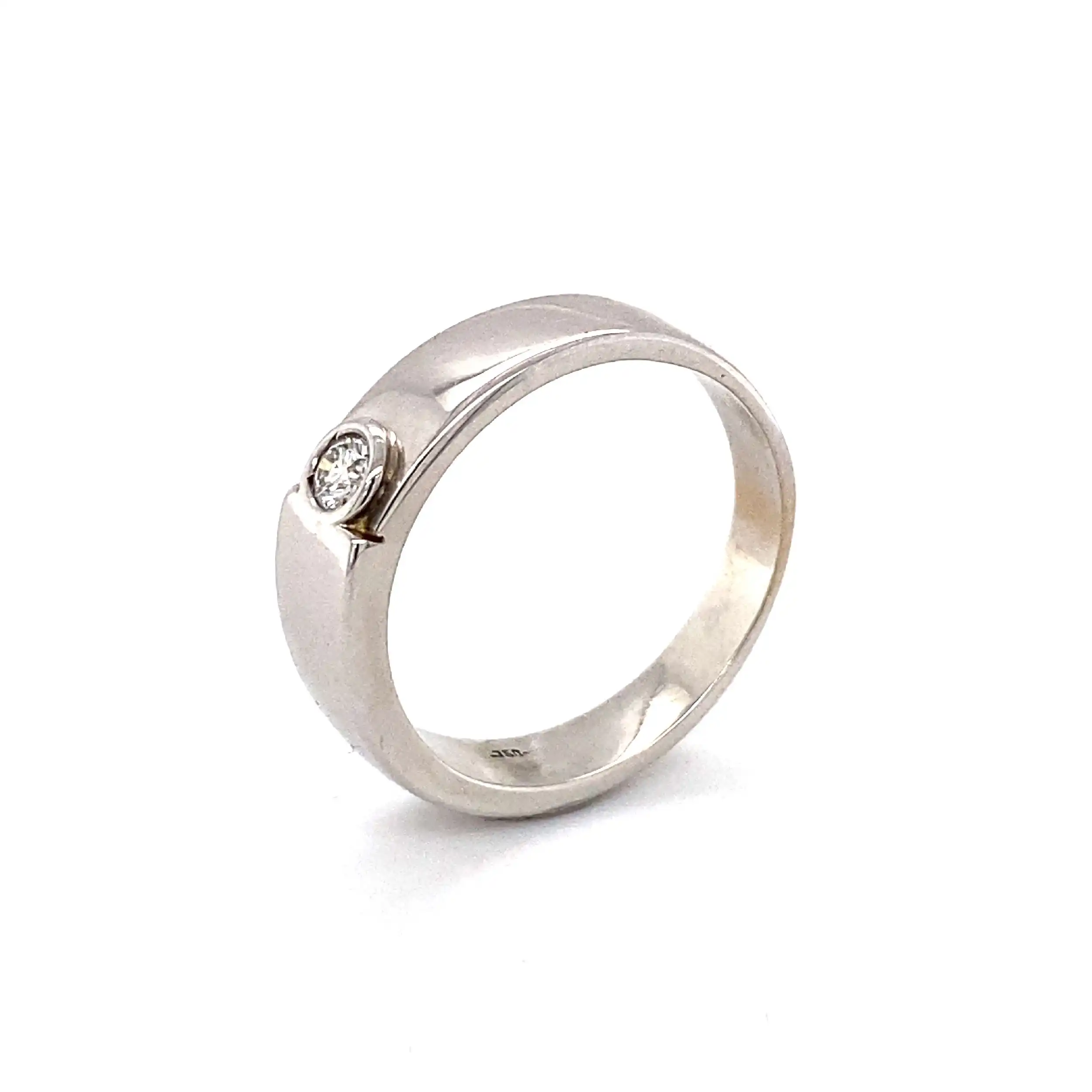 Ring Weißgold mit Brillant Ring Weißgold mit Brillant