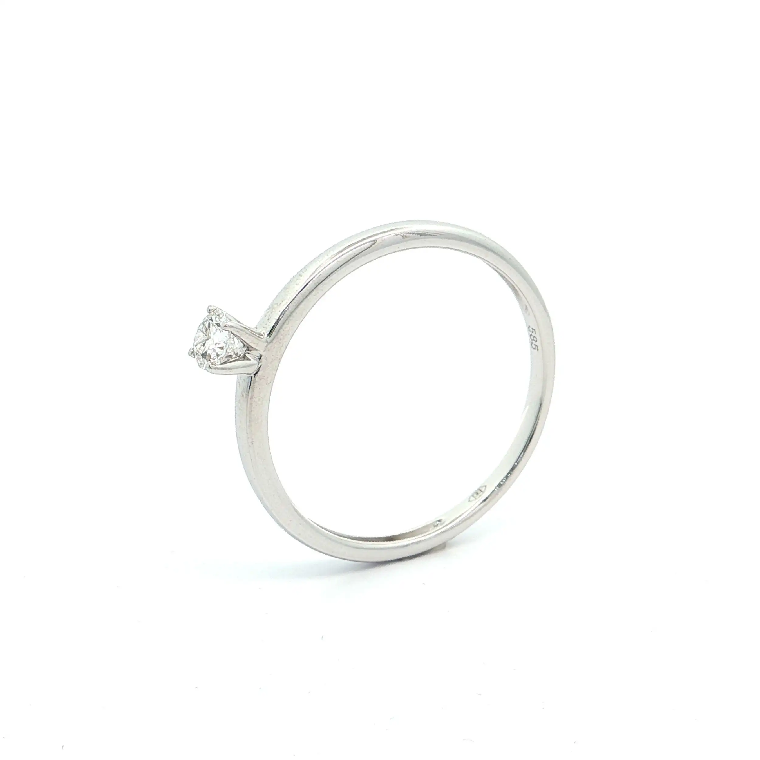 Solitärring Weißgold mit Brillant 0,20ct Solitärring Weißgold mit Brillant 0,20ct