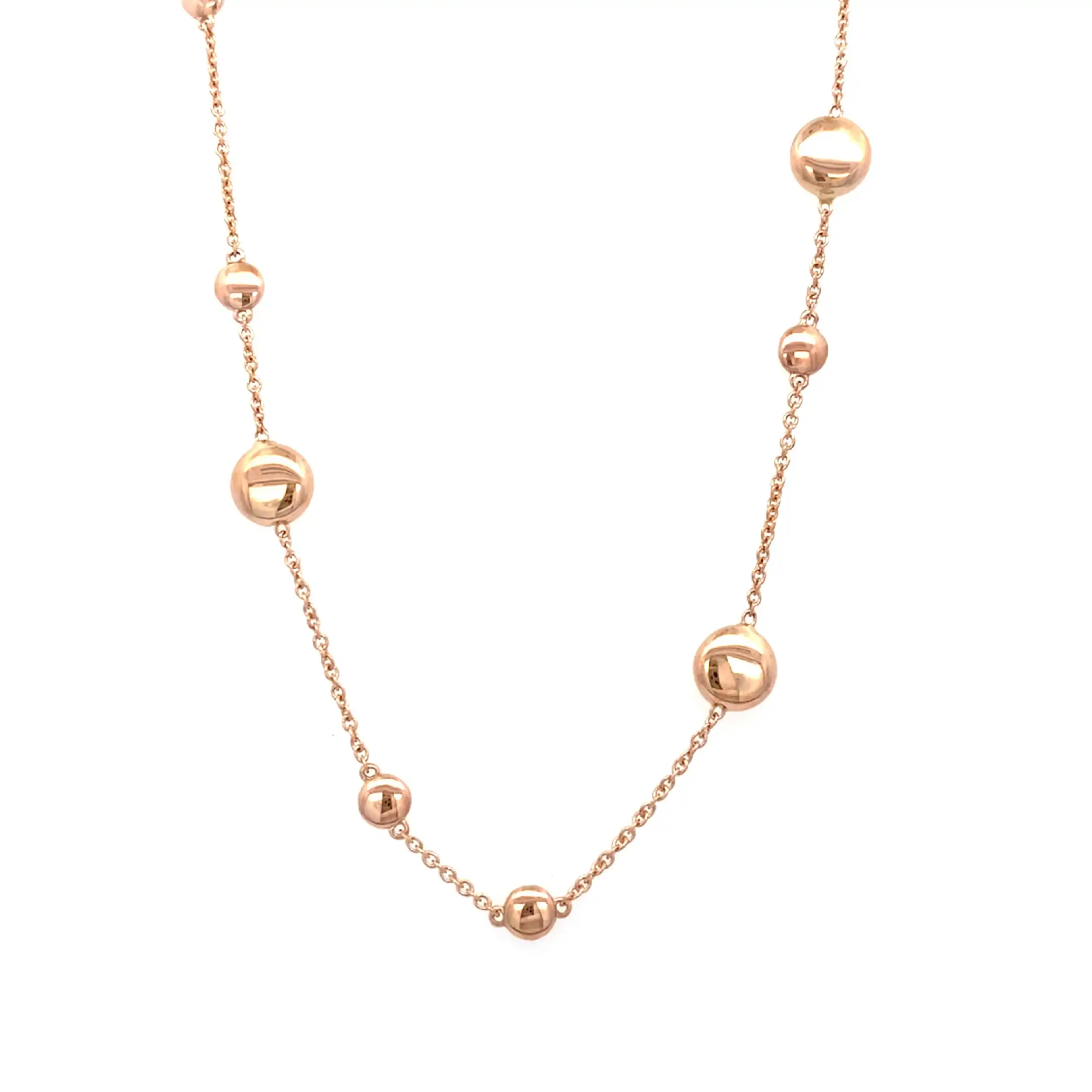 Ankerkette mit Linsen Roségold Ankerkette mit Linsen Roségold