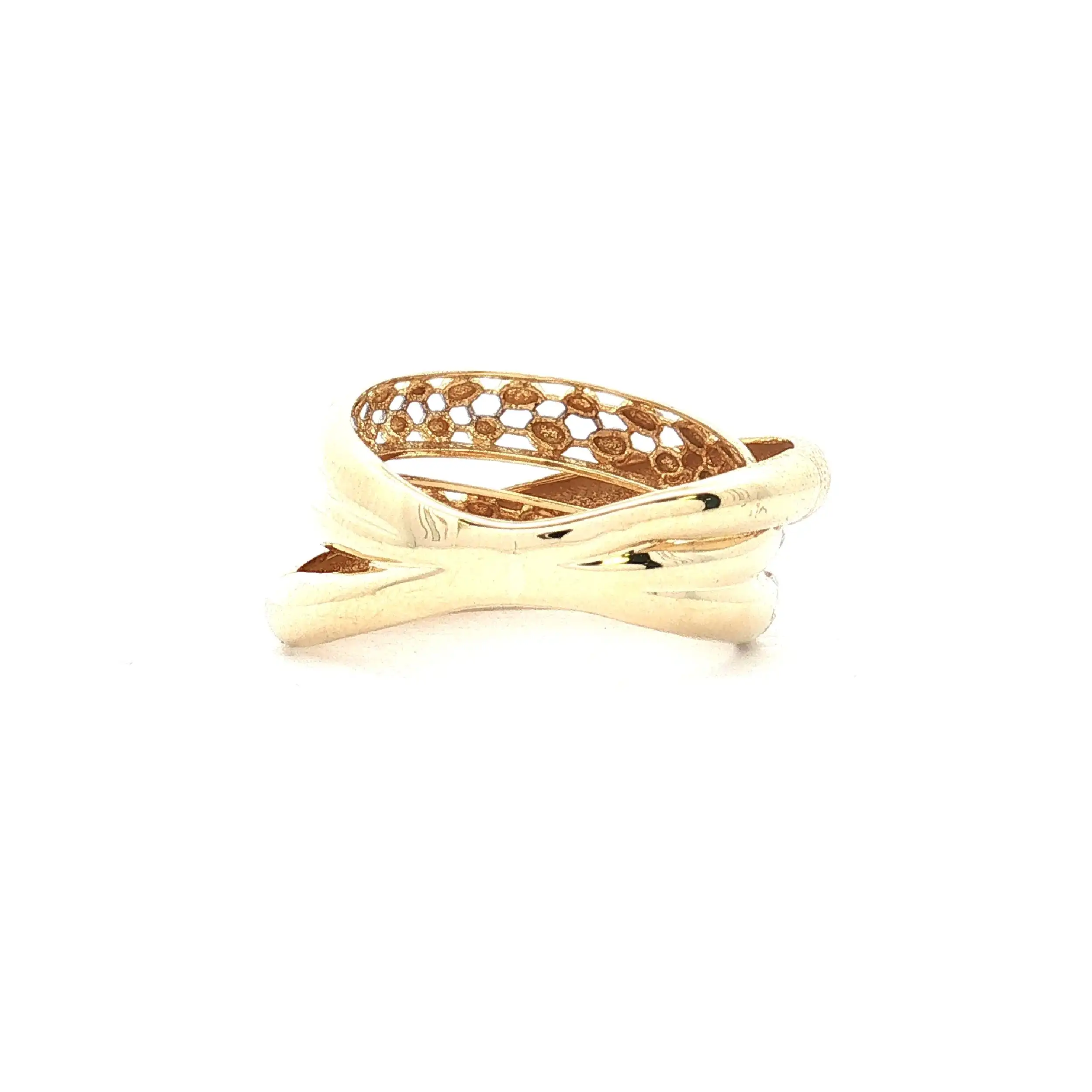 Ring Gelbgold verschlungen