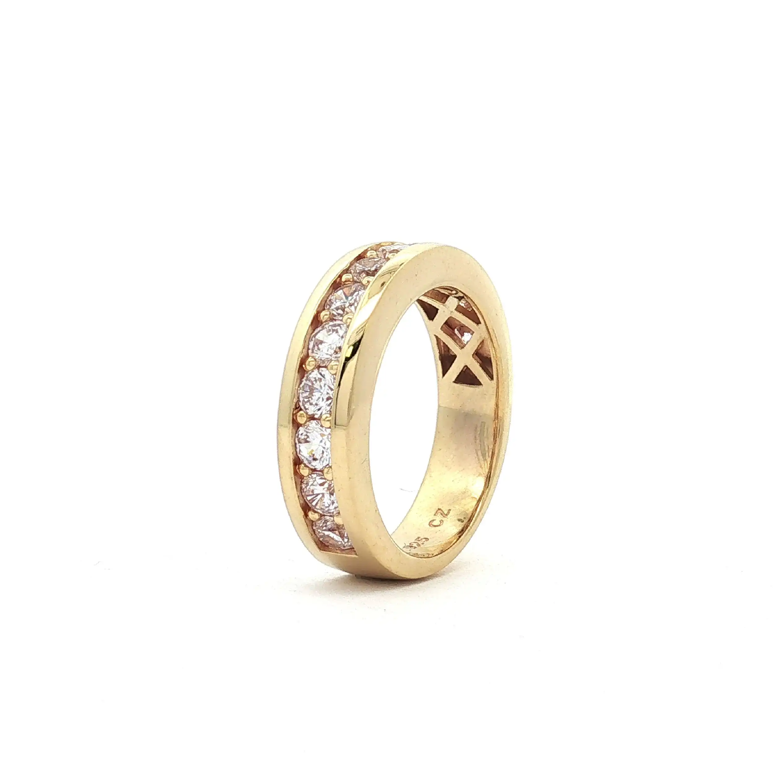 Ring Silber vergoldet mit Zirkonia Ring Silber vergoldet mit Zirkonia