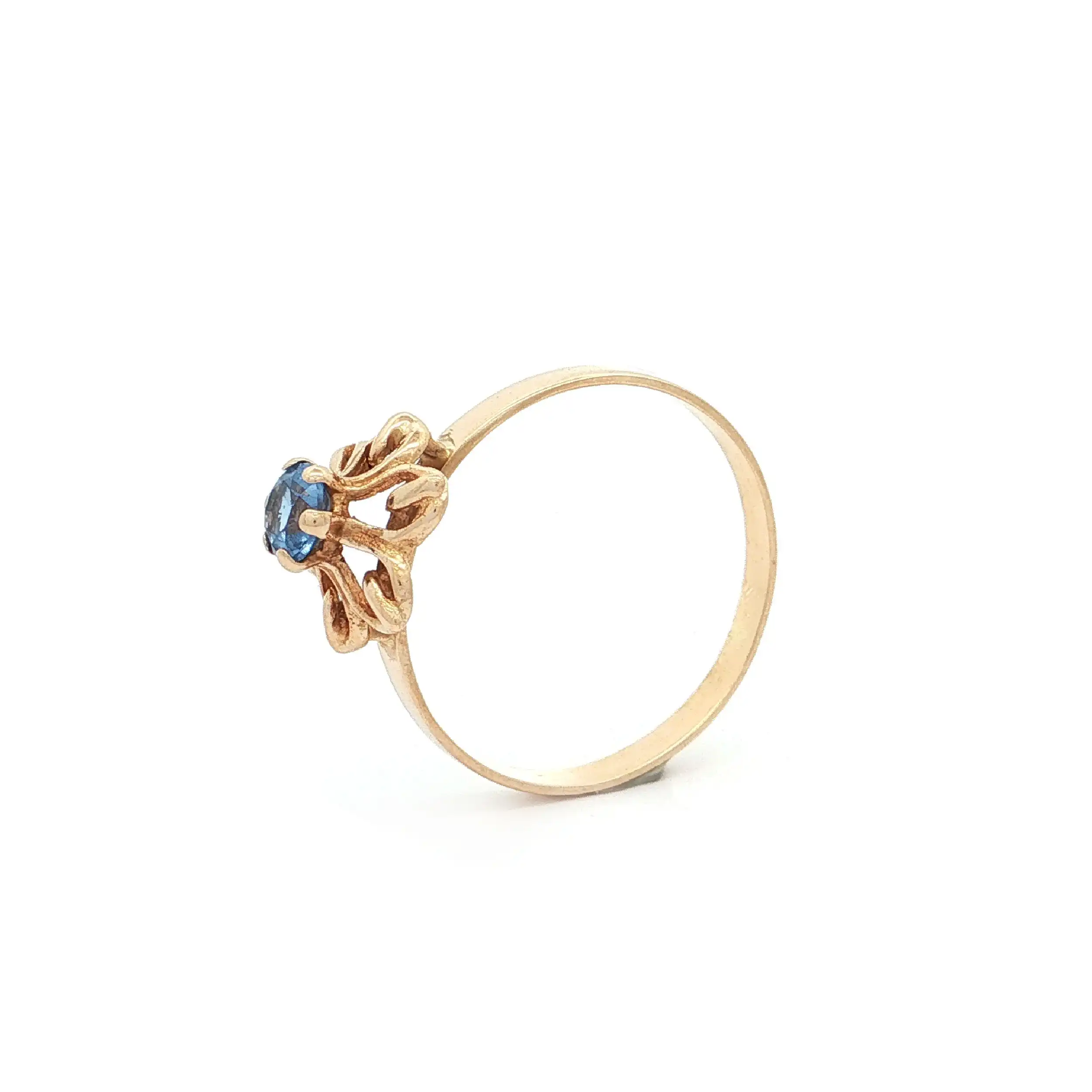 Ring Gelbgold mit synthetischem Spinell