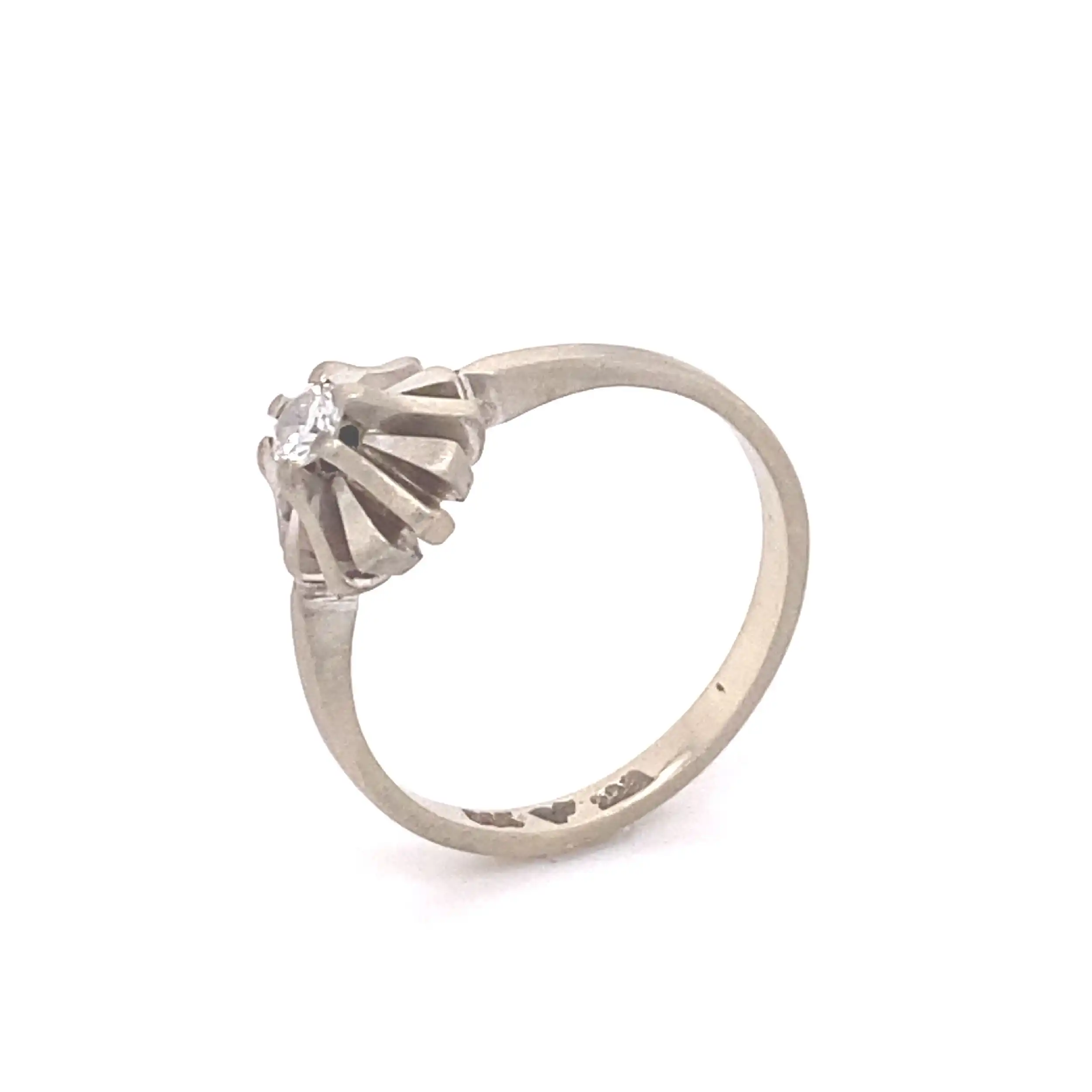 Ring Weißgold mit Solitär Brillant
