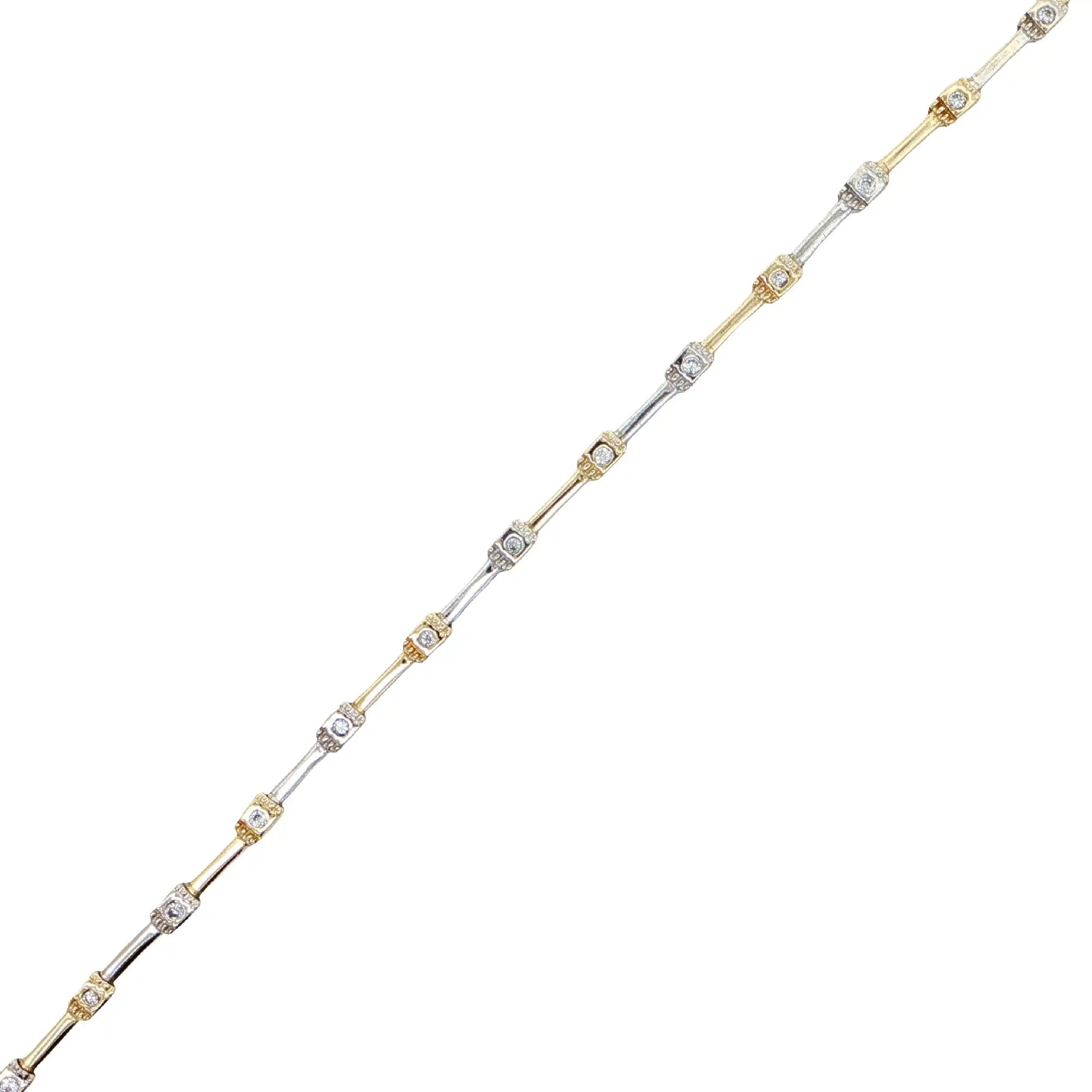 Tennis-Armband Bicolor mit Zirkonia Tennis-Armband Bicolor mit Zirkonia