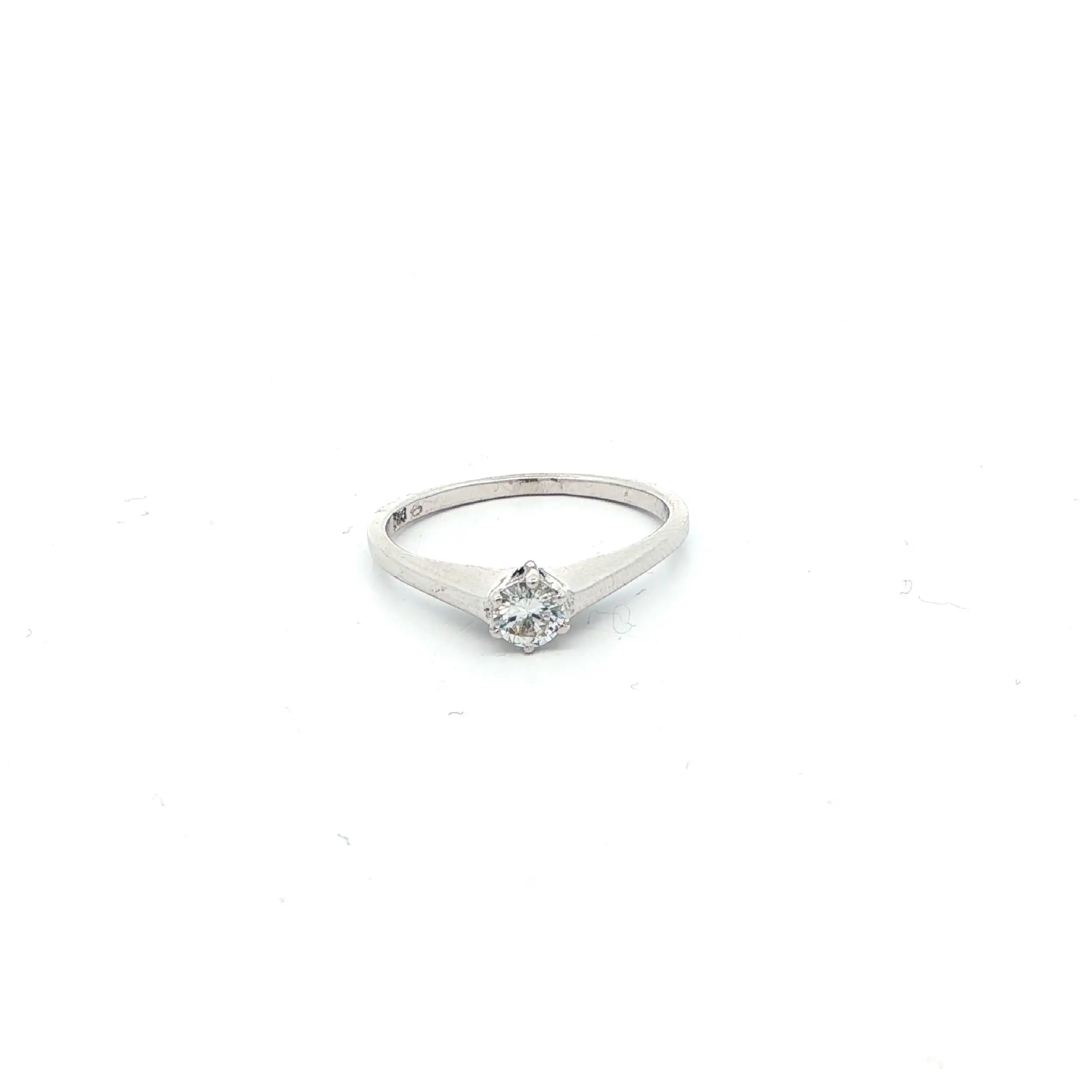Ring Weißgold mit Brillant Solitär