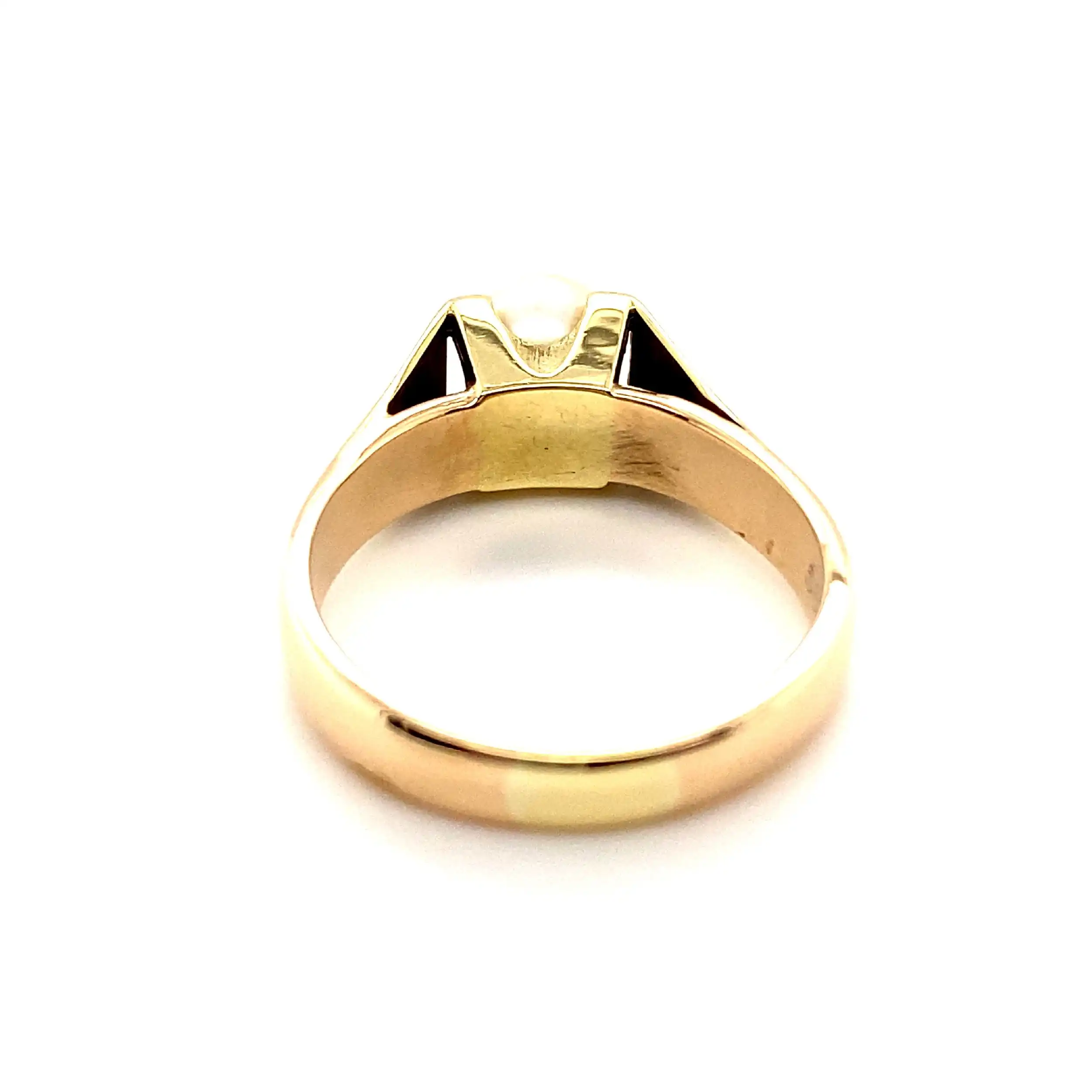 Ring Bicolor mit Perle Ring Bicolor mit Perle