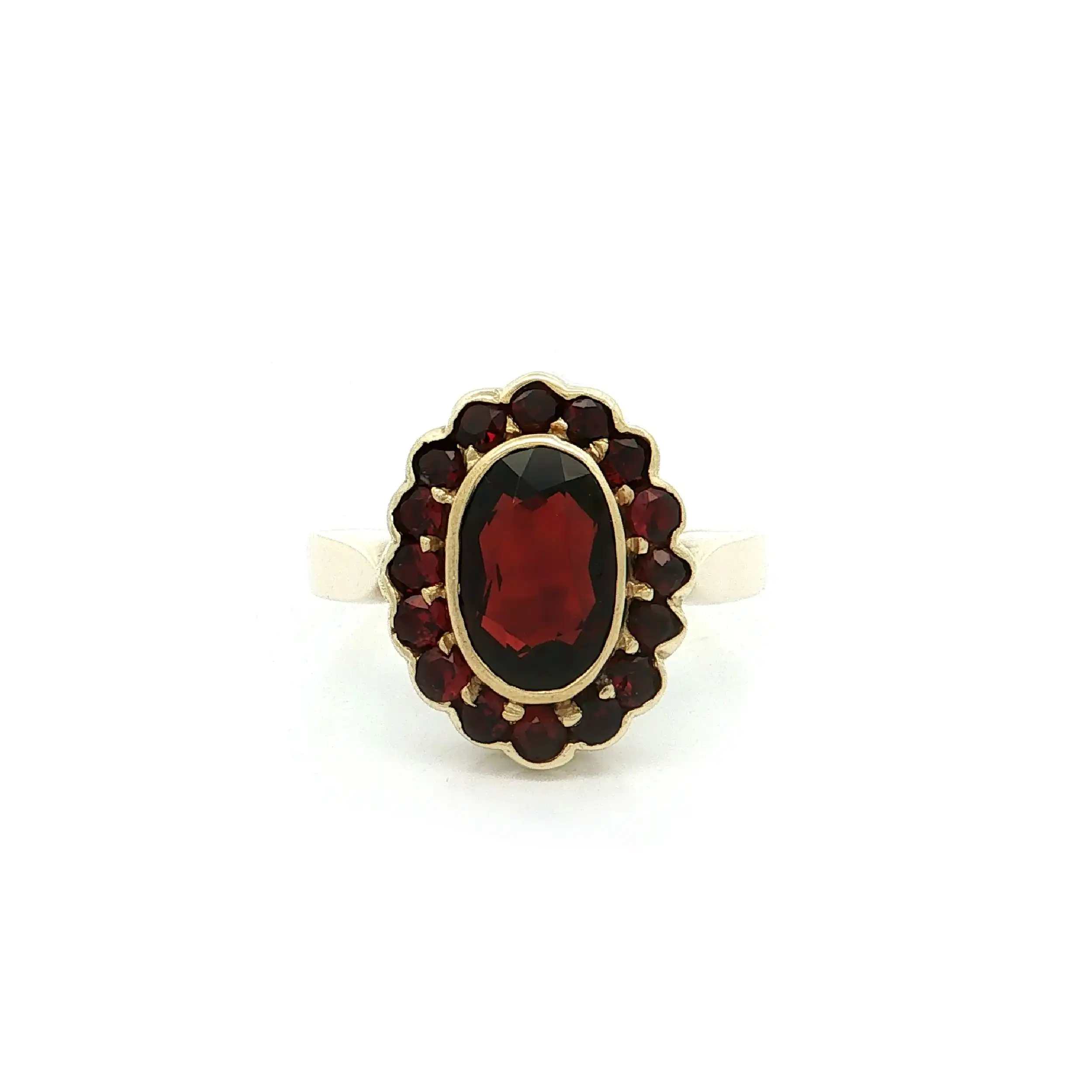 Ring Gelbgold mit Granat