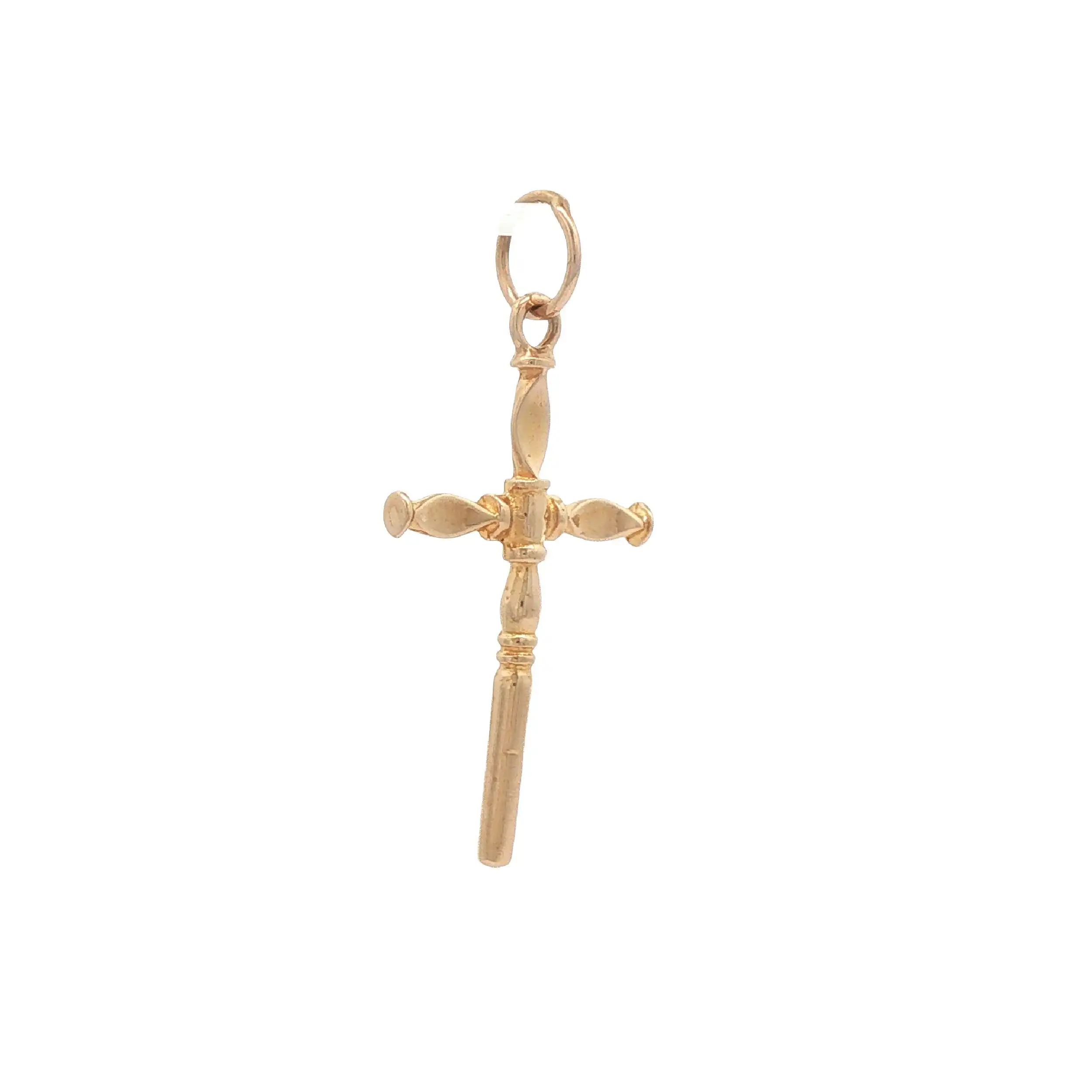 Kreuzanhänger Gelbgold