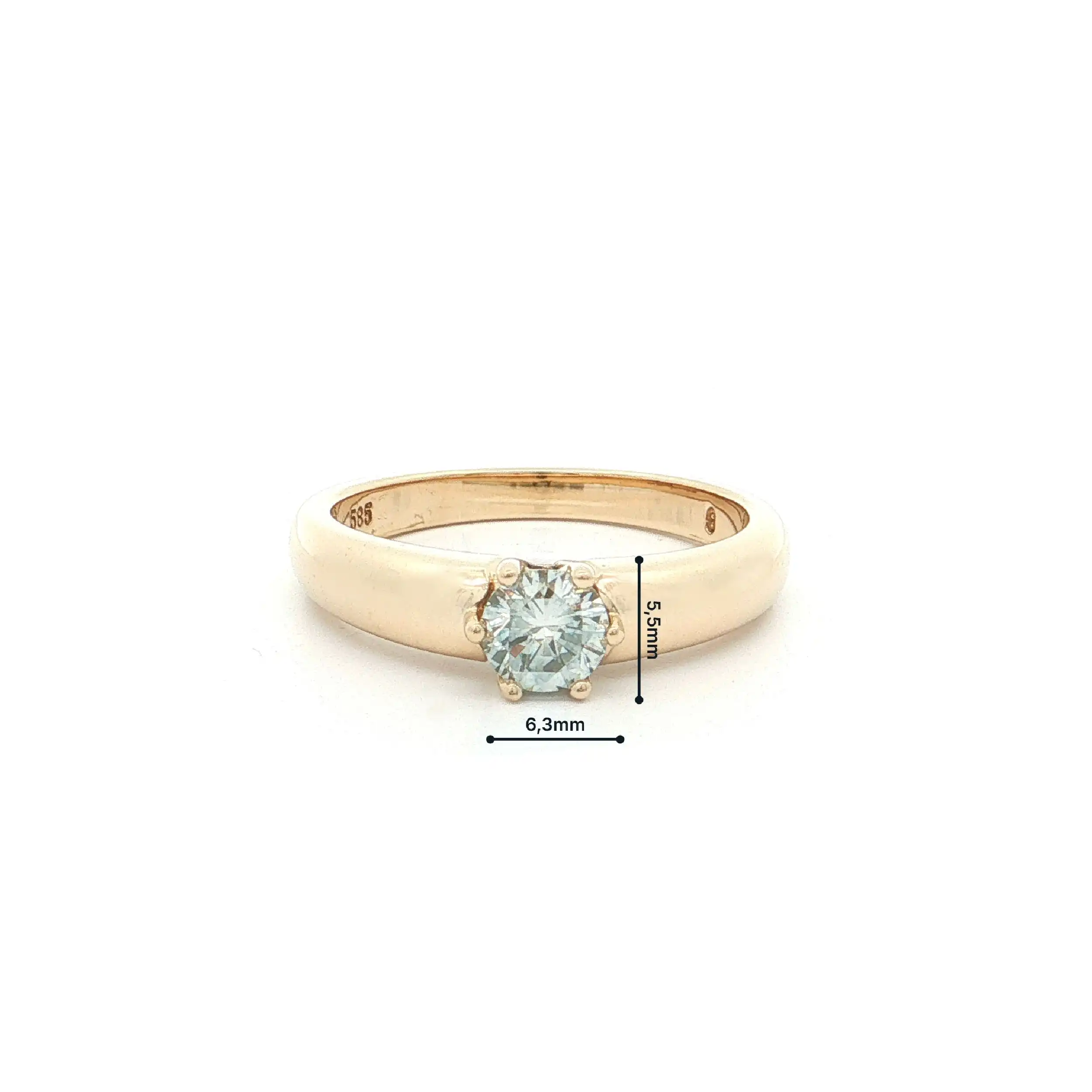 Ring Gelbgold mit Brillant